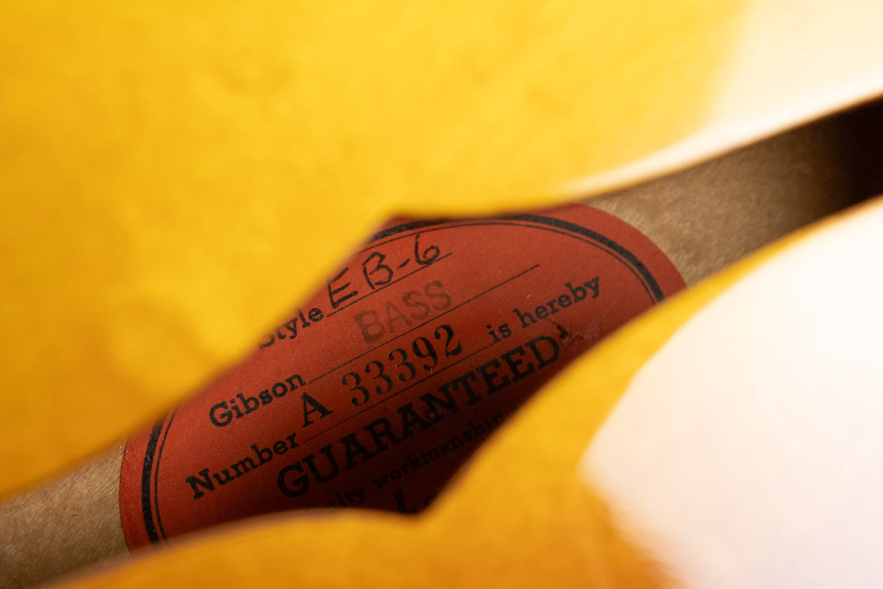 1960 Gibson EB-6, Sunburst ex-Tom Petersson (Cheap Trick) - Image 26