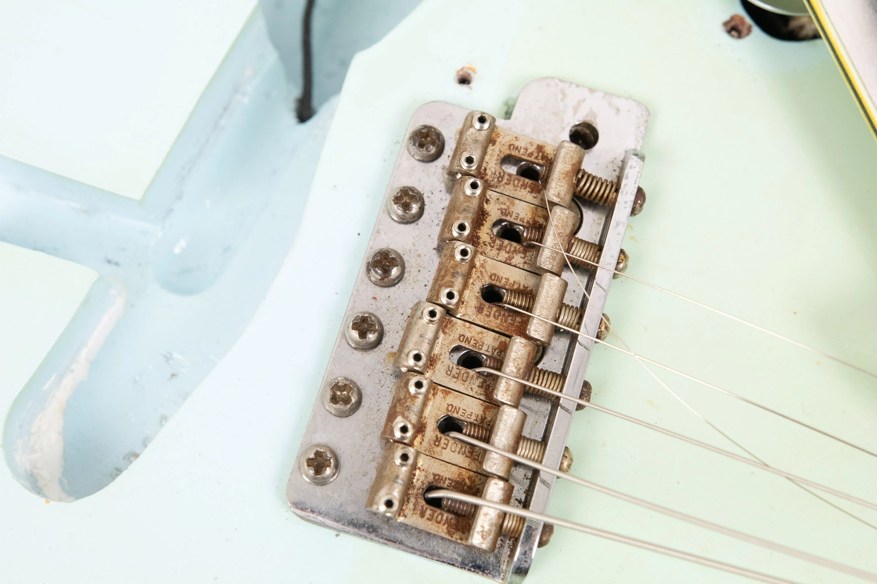 1962 Fender Stratocaster, Sonic Blue Refin - Image 32