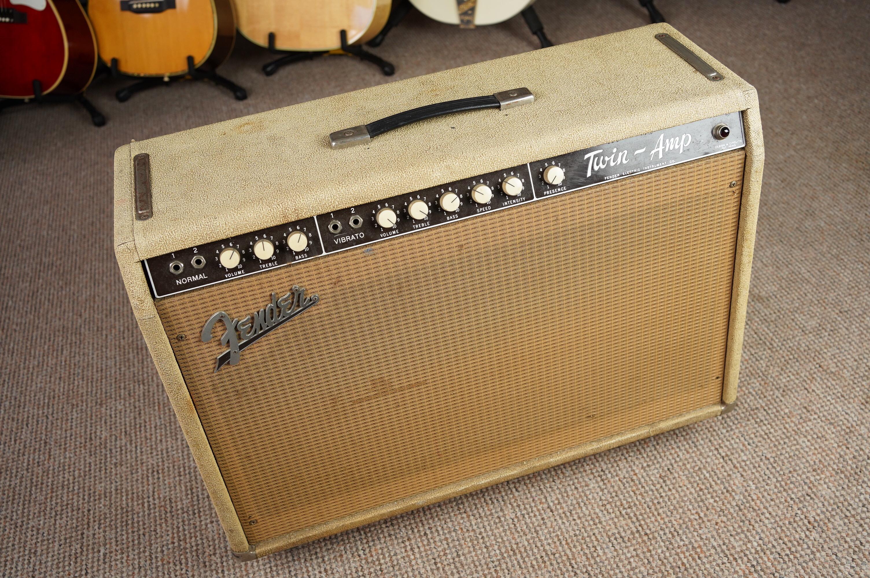1962 Fender Twin Amp, White Tolex