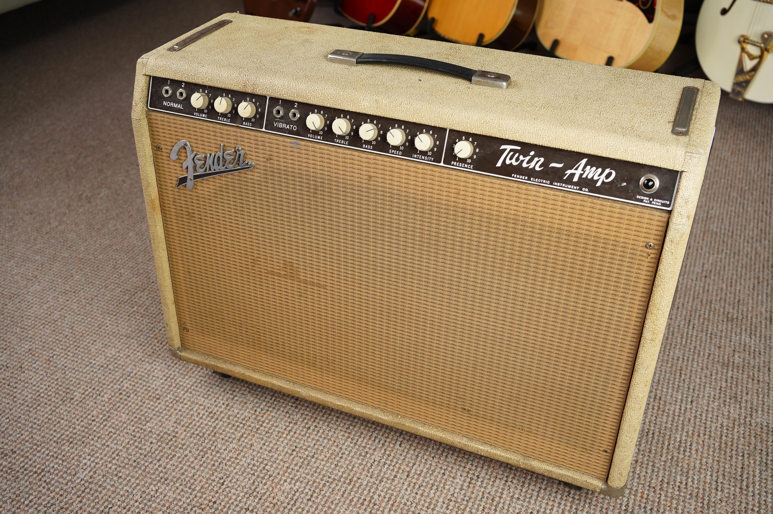 1962 Fender Twin Amp, White Tolex - Image 3