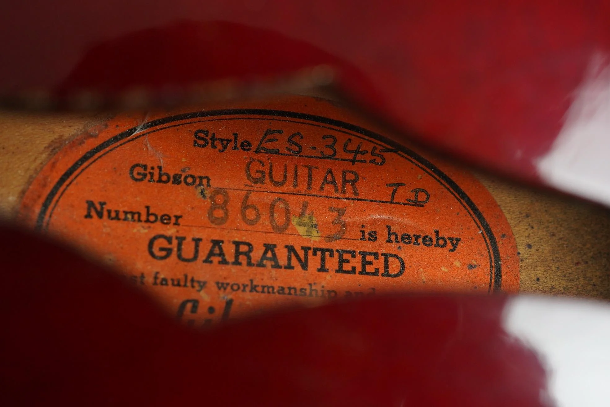 1962 Gibson ES-345 reneck refin + HSC - Image 35