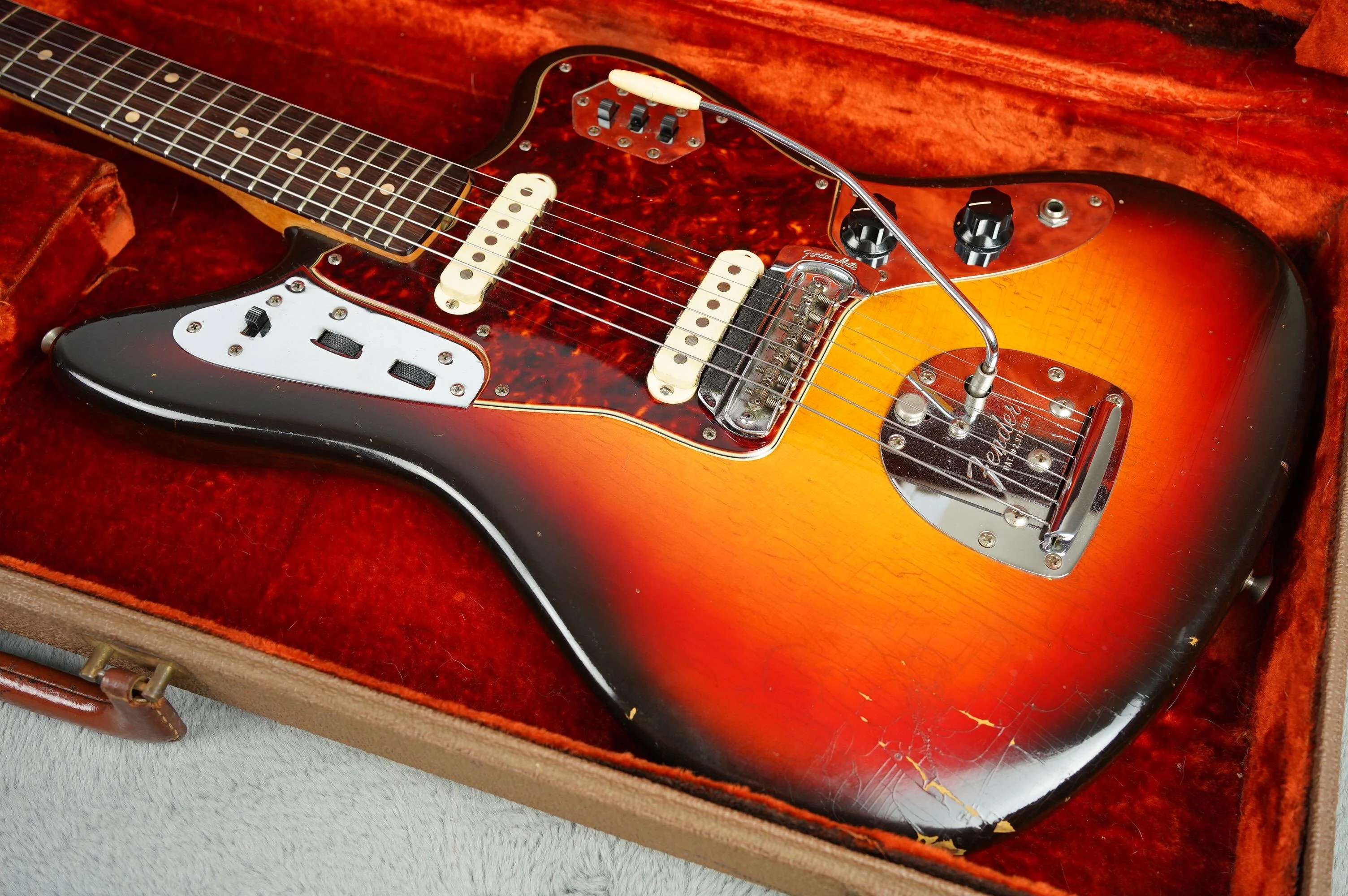 1962 Fender Jaguar, Sunburst, Early Example + OHSC - Image 4
