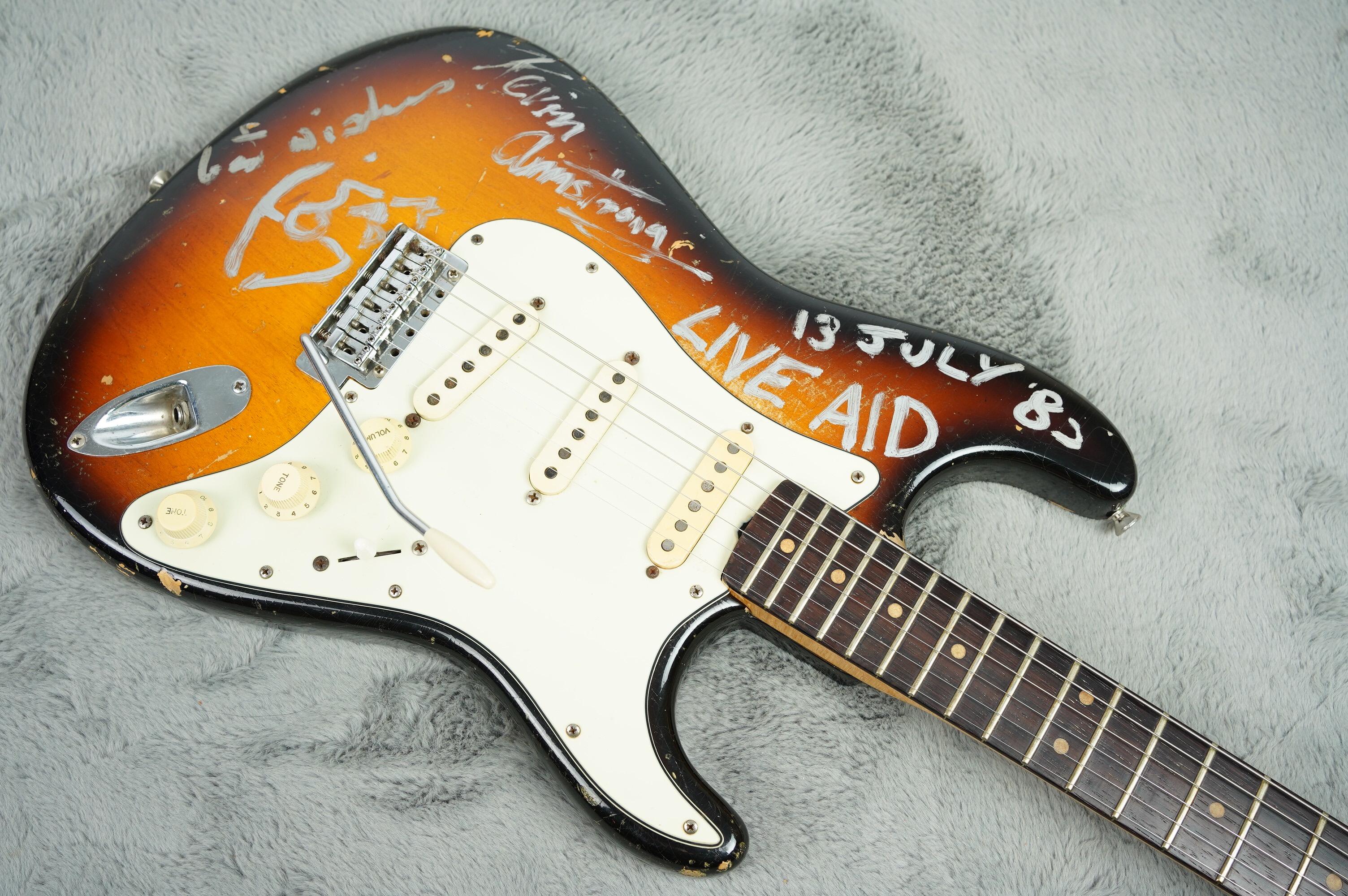 1963 Fender Stratocaster, David Bowie Signed/Live Aid Provenance - Image 10