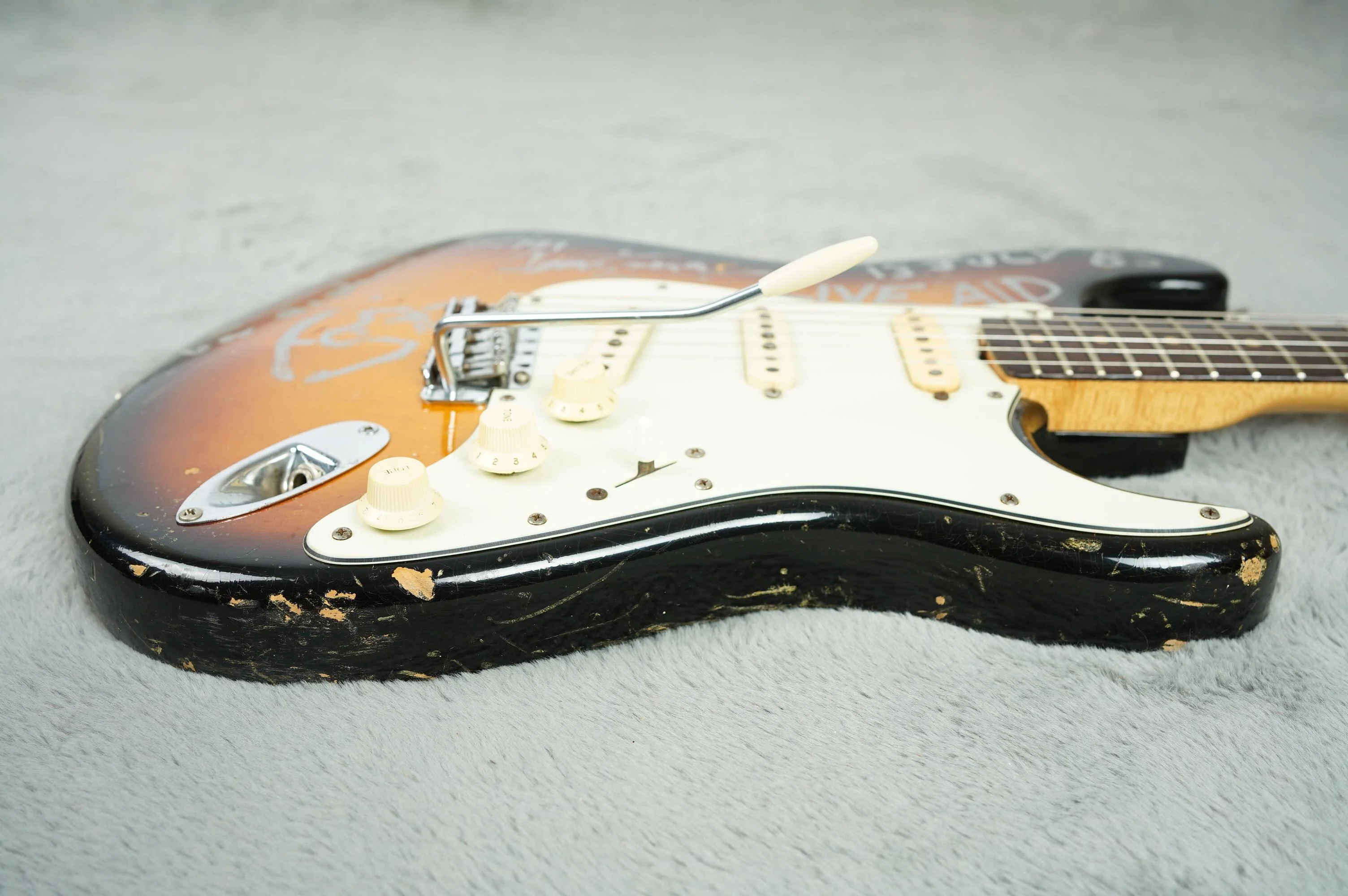 1963 Fender Stratocaster, David Bowie Signed/Live Aid Provenance - Image 16