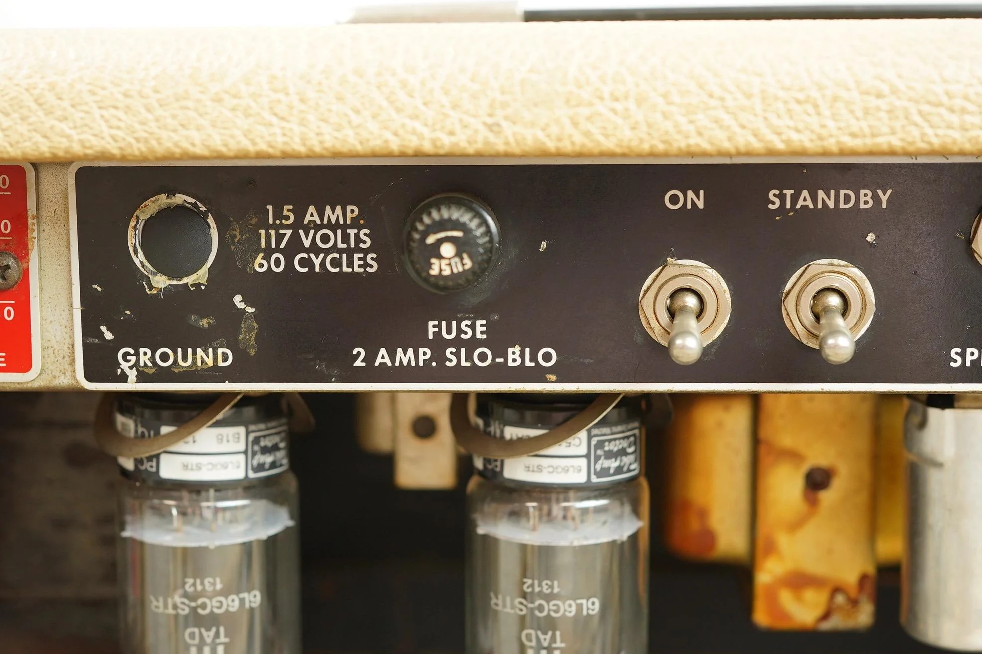 1963 Fender Tremolux Head + Cab, Blonde - Export version - Image 17