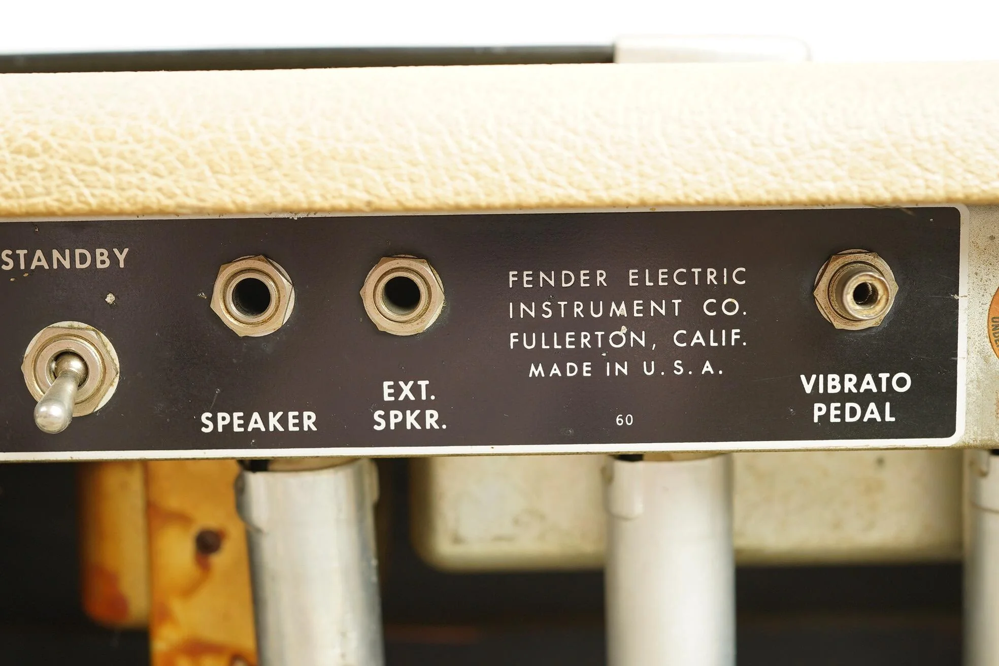 1963 Fender Tremolux Head + Cab, Blonde - Export version - Image 18