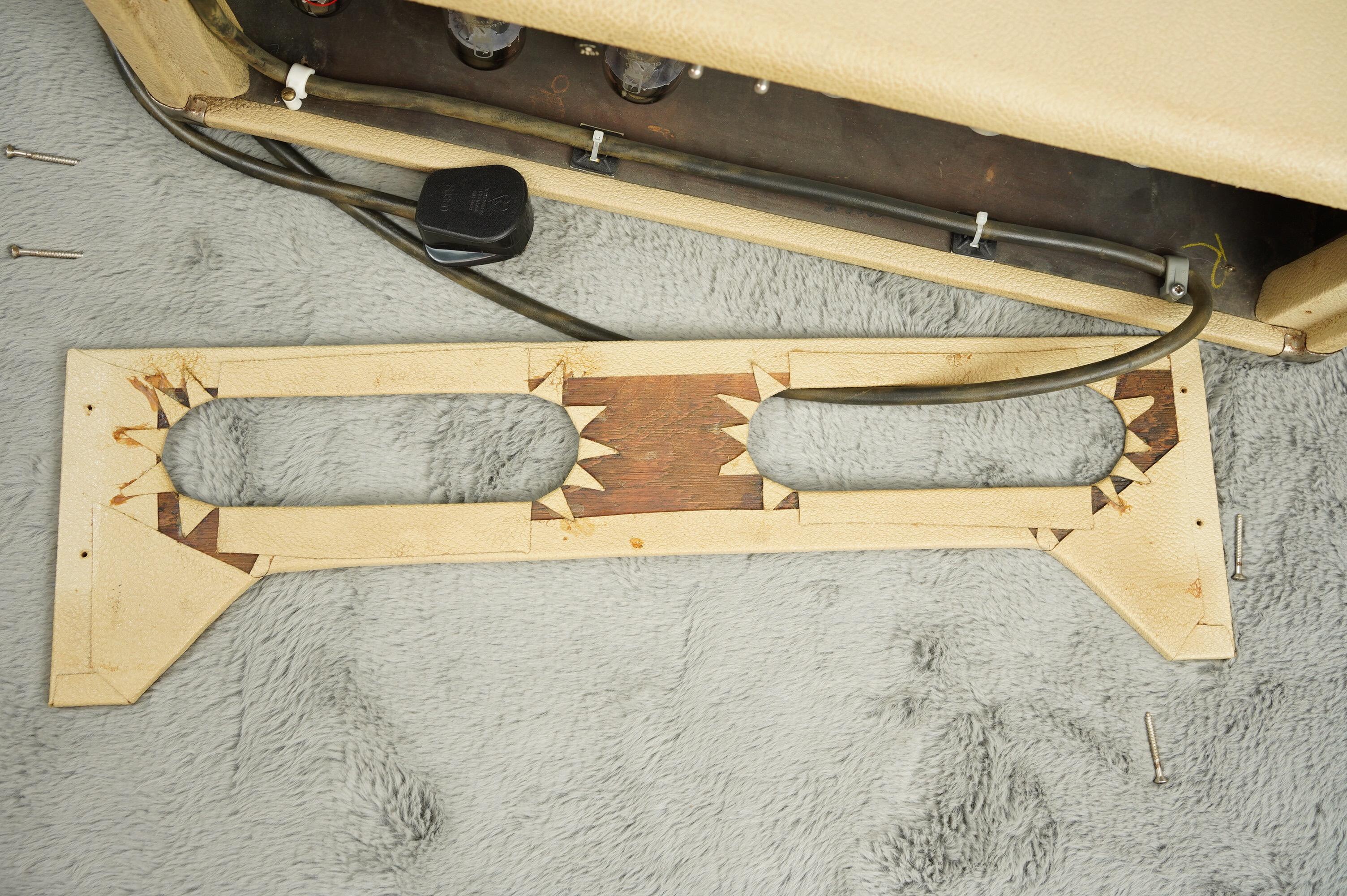 1963 Fender Tremolux Head + Cab, Blonde - Export version - Image 27