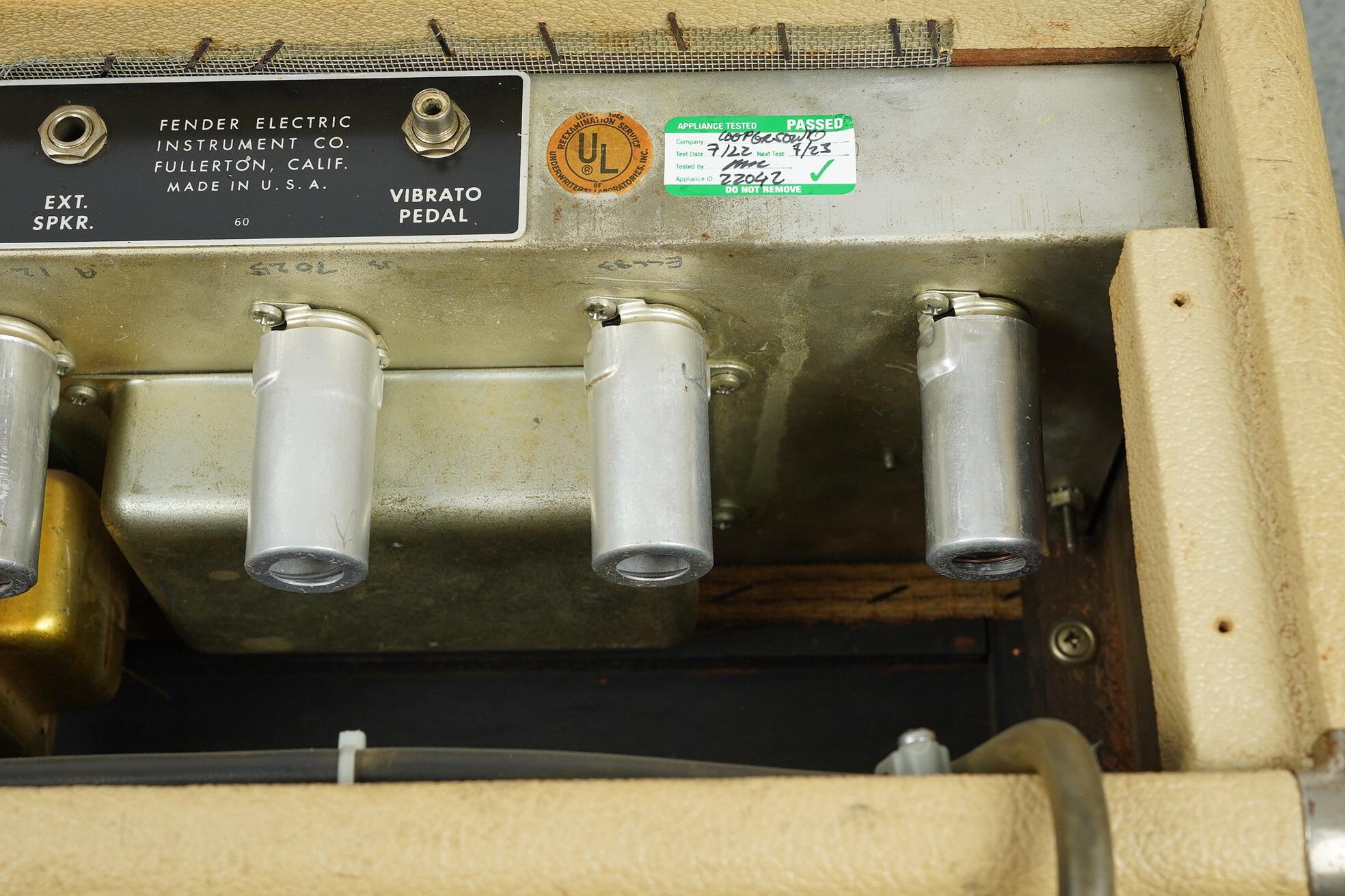 1963 Fender Tremolux Head + Cab, Blonde - Export version - Image 63