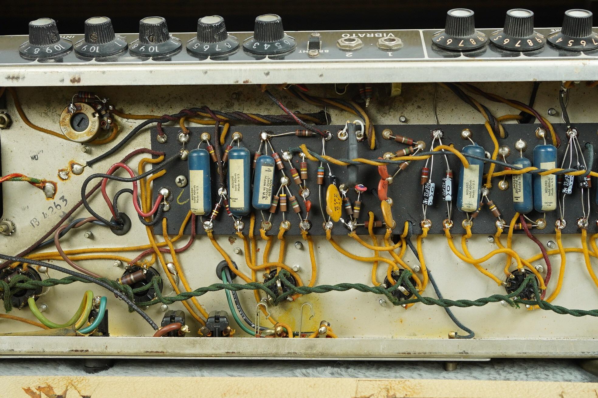 1963 Fender Tremolux Head + Cab, Blonde - Export version - Image 67