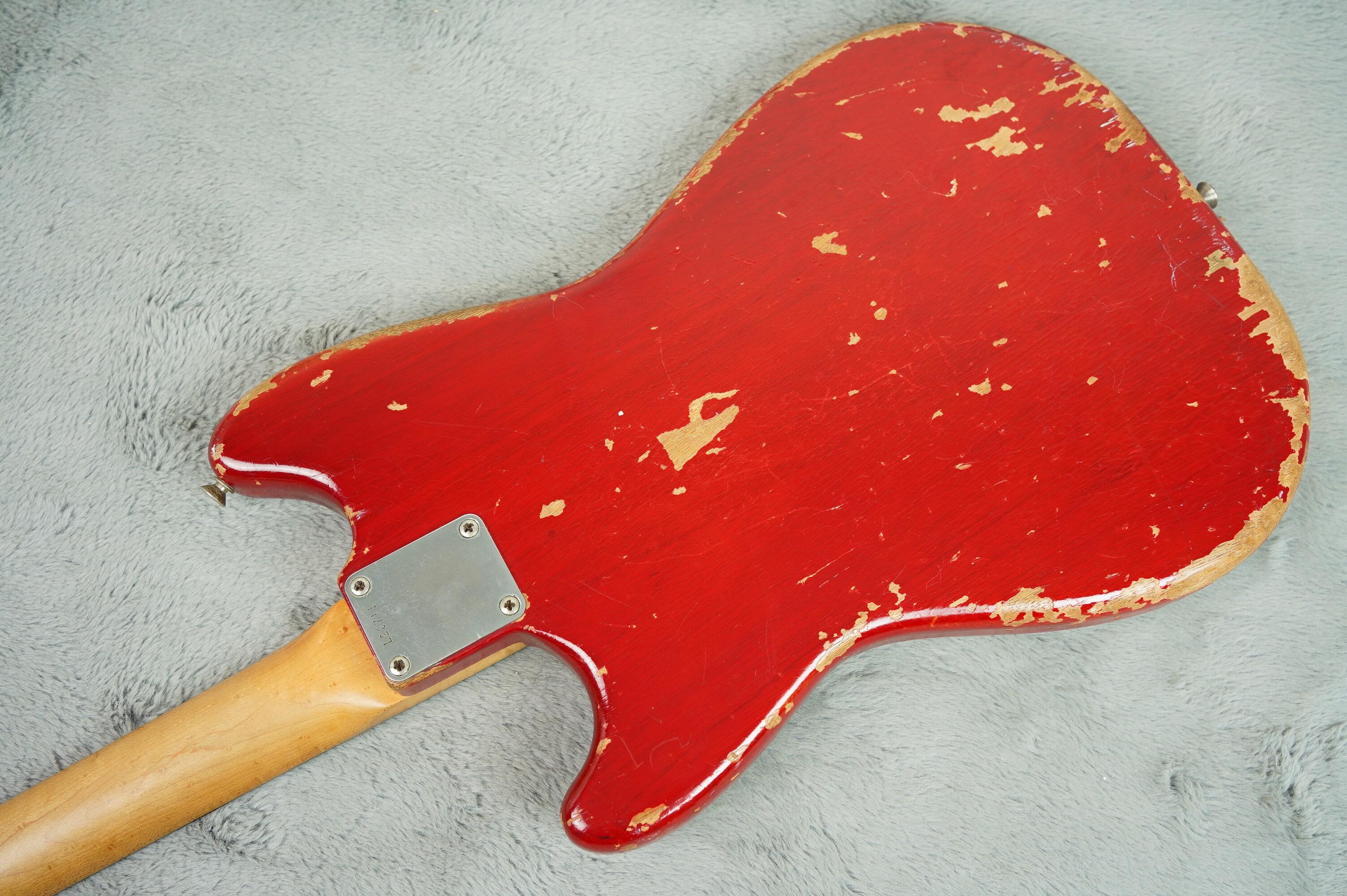 1964 Fender Duosonic, Translucent Red, Mahogany Body + OHSC - Image 10