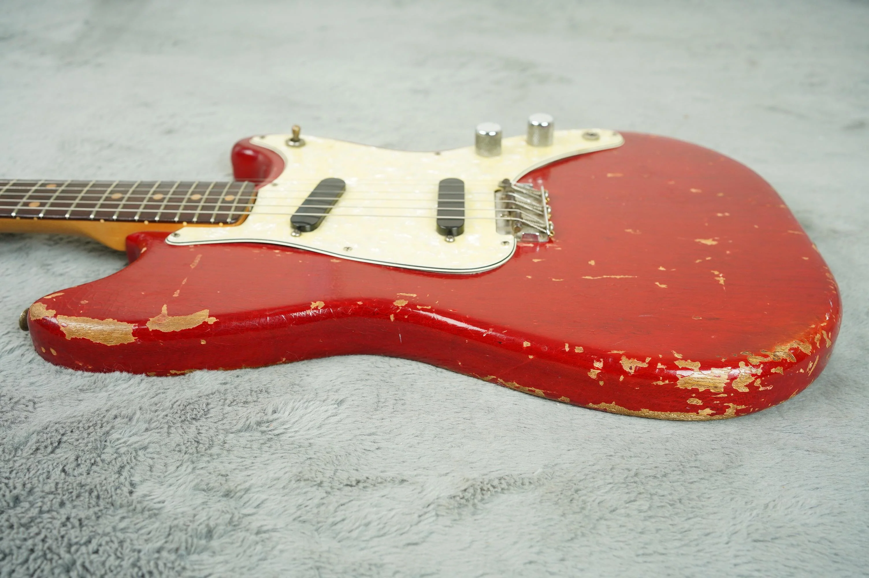 1964 Fender Duosonic, Translucent Red, Mahogany Body + OHSC - Image 11