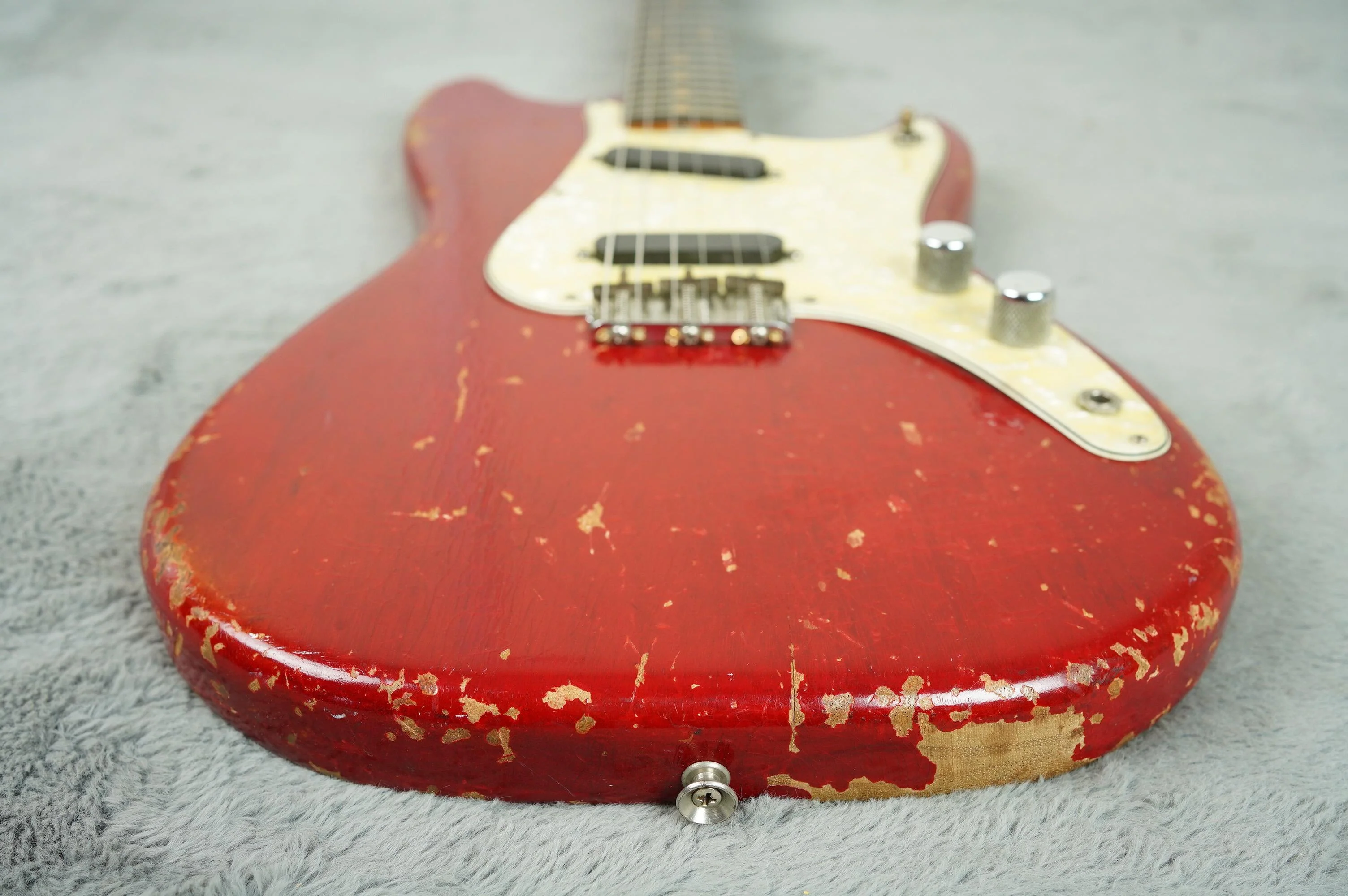 1964 Fender Duosonic, Translucent Red, Mahogany Body + OHSC - Image 12
