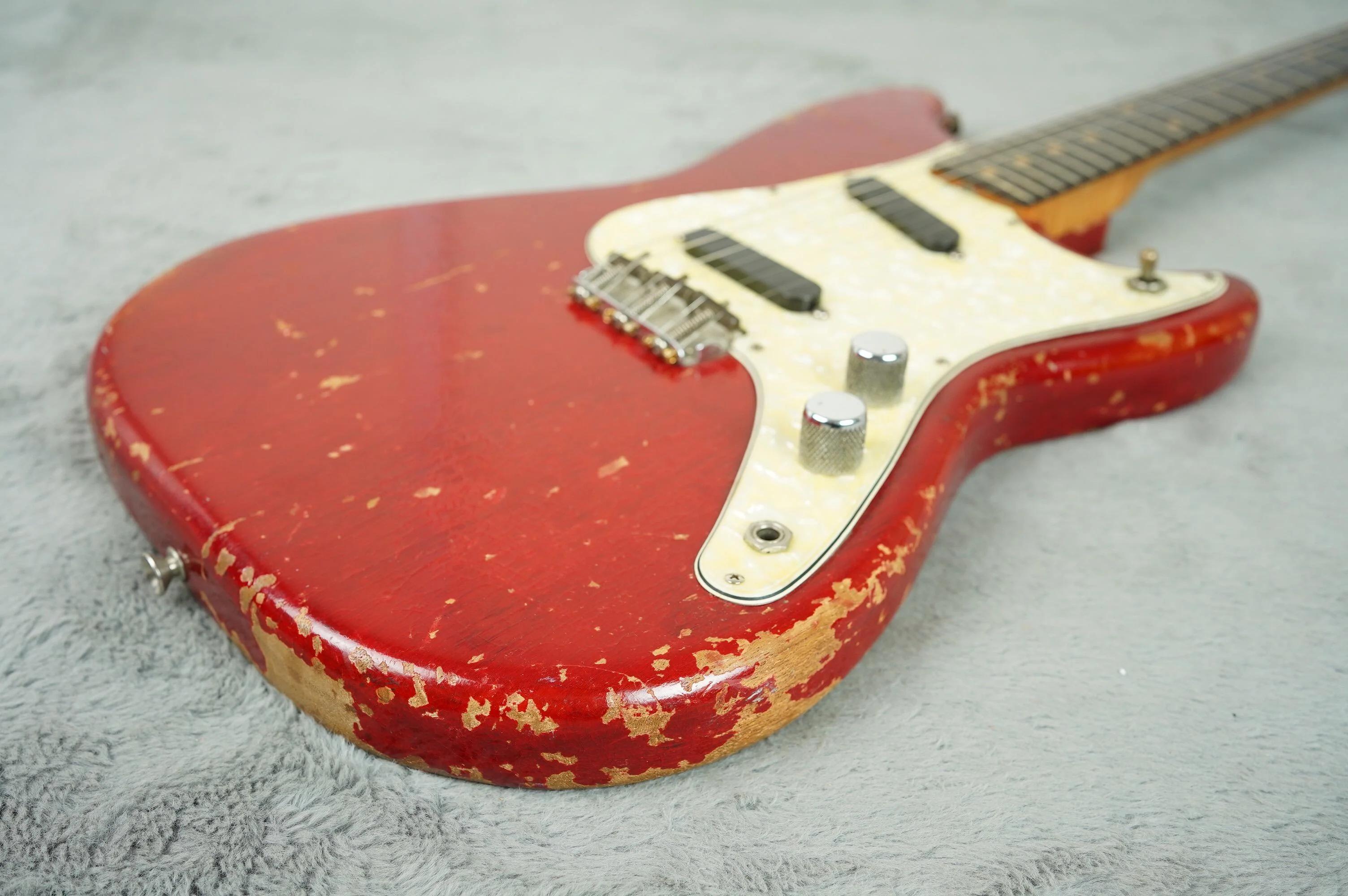 1964 Fender Duosonic, Translucent Red, Mahogany Body + OHSC - Image 13