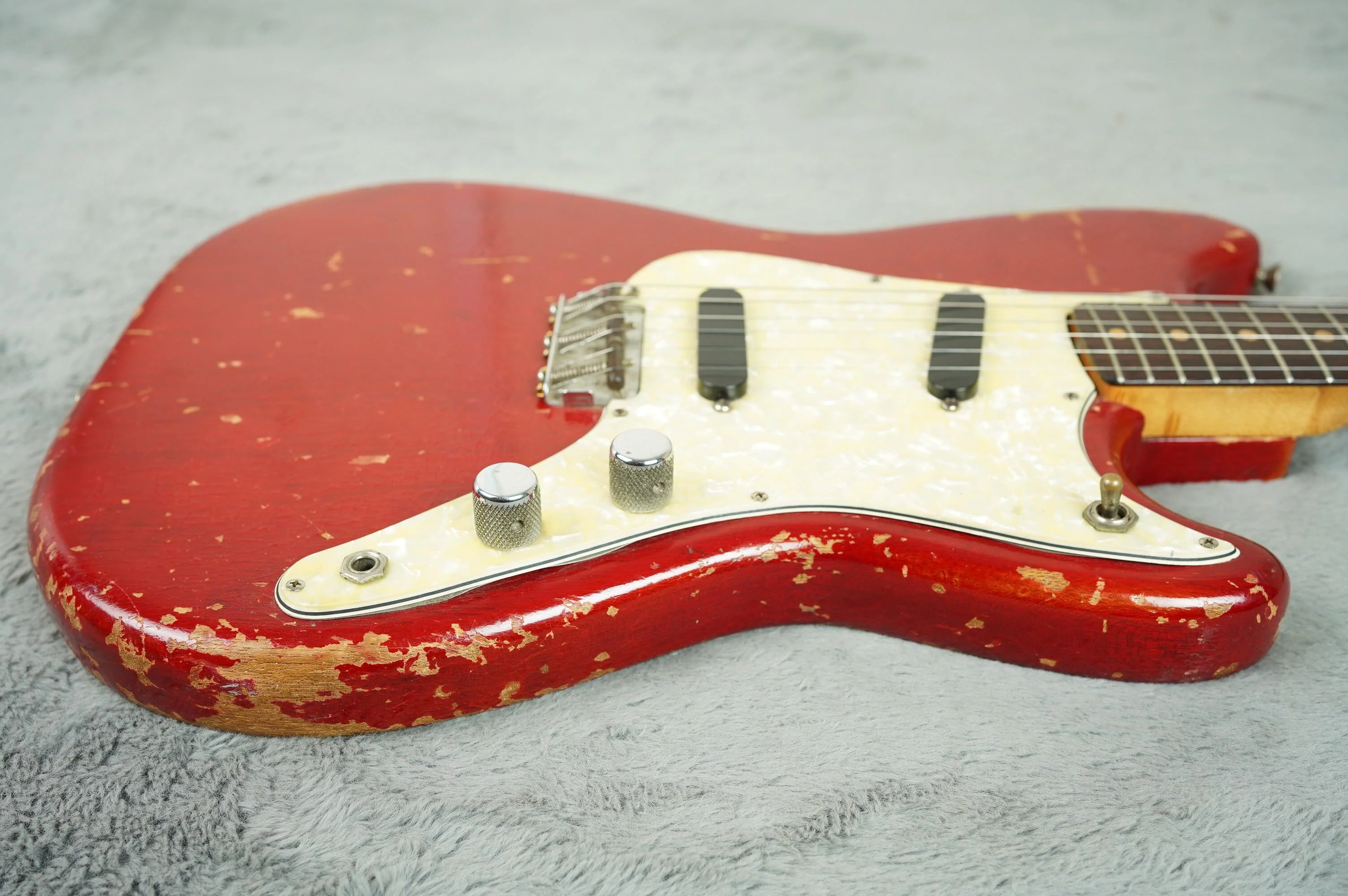 1964 Fender Duosonic, Translucent Red, Mahogany Body + OHSC - Image 14