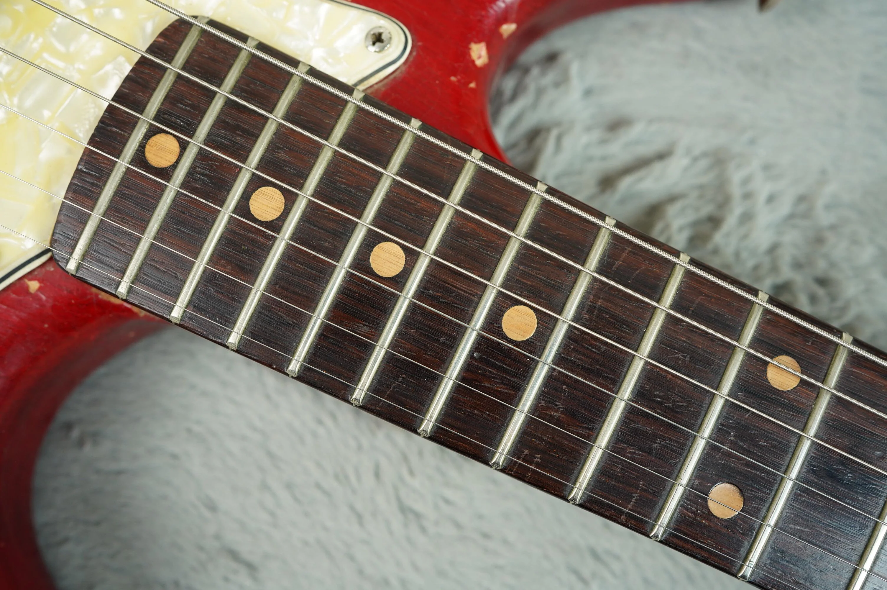 1964 Fender Duosonic, Translucent Red, Mahogany Body + OHSC - Image 15