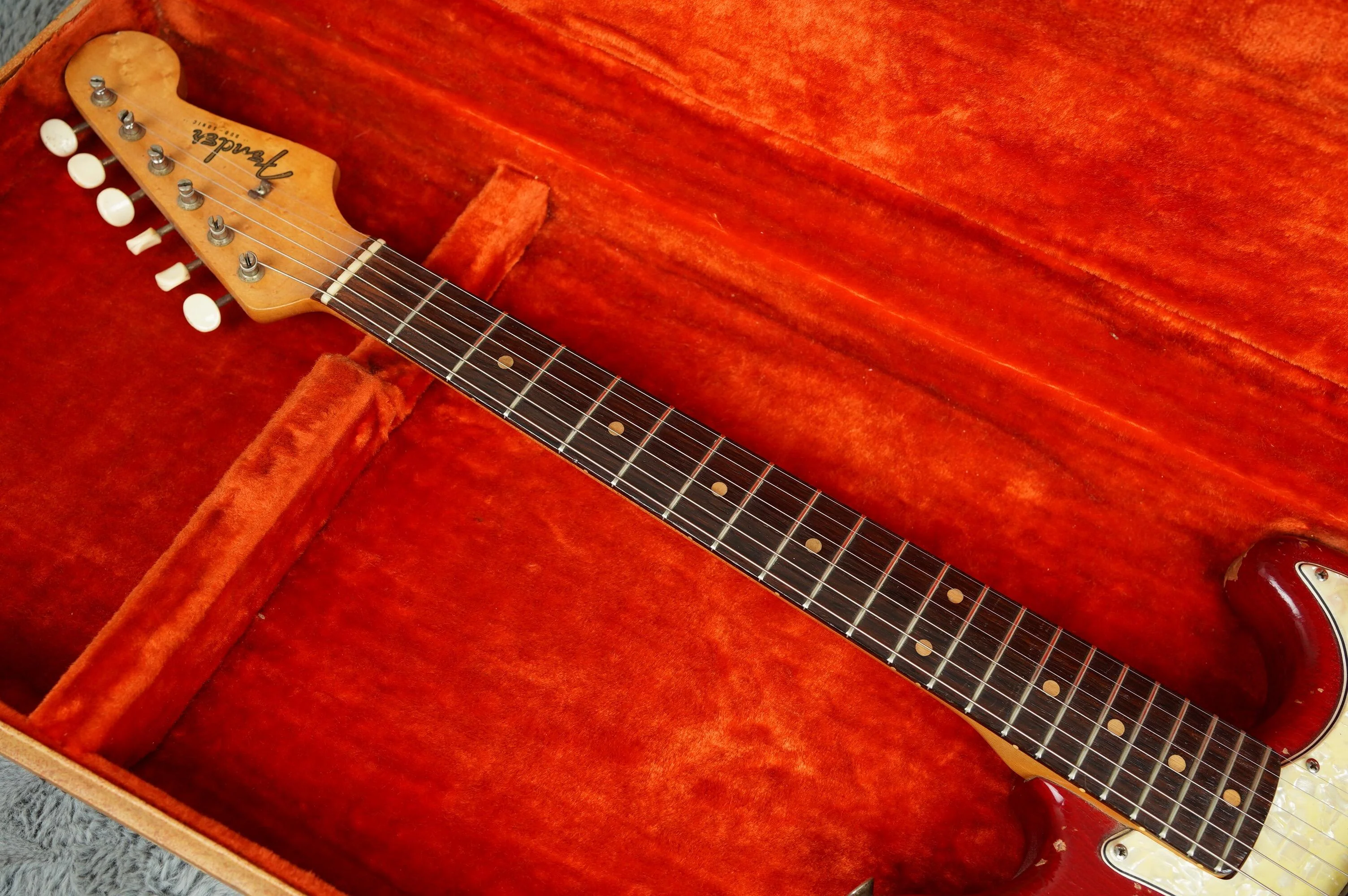 1964 Fender Duosonic, Translucent Red, Mahogany Body + OHSC - Image 4