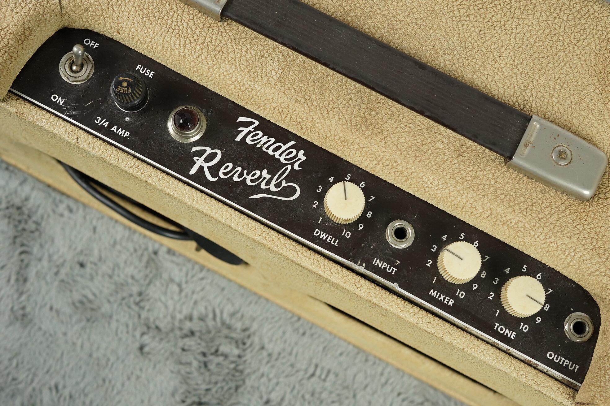 1964 Fender Reverb Unit, White Tolex - Image 9