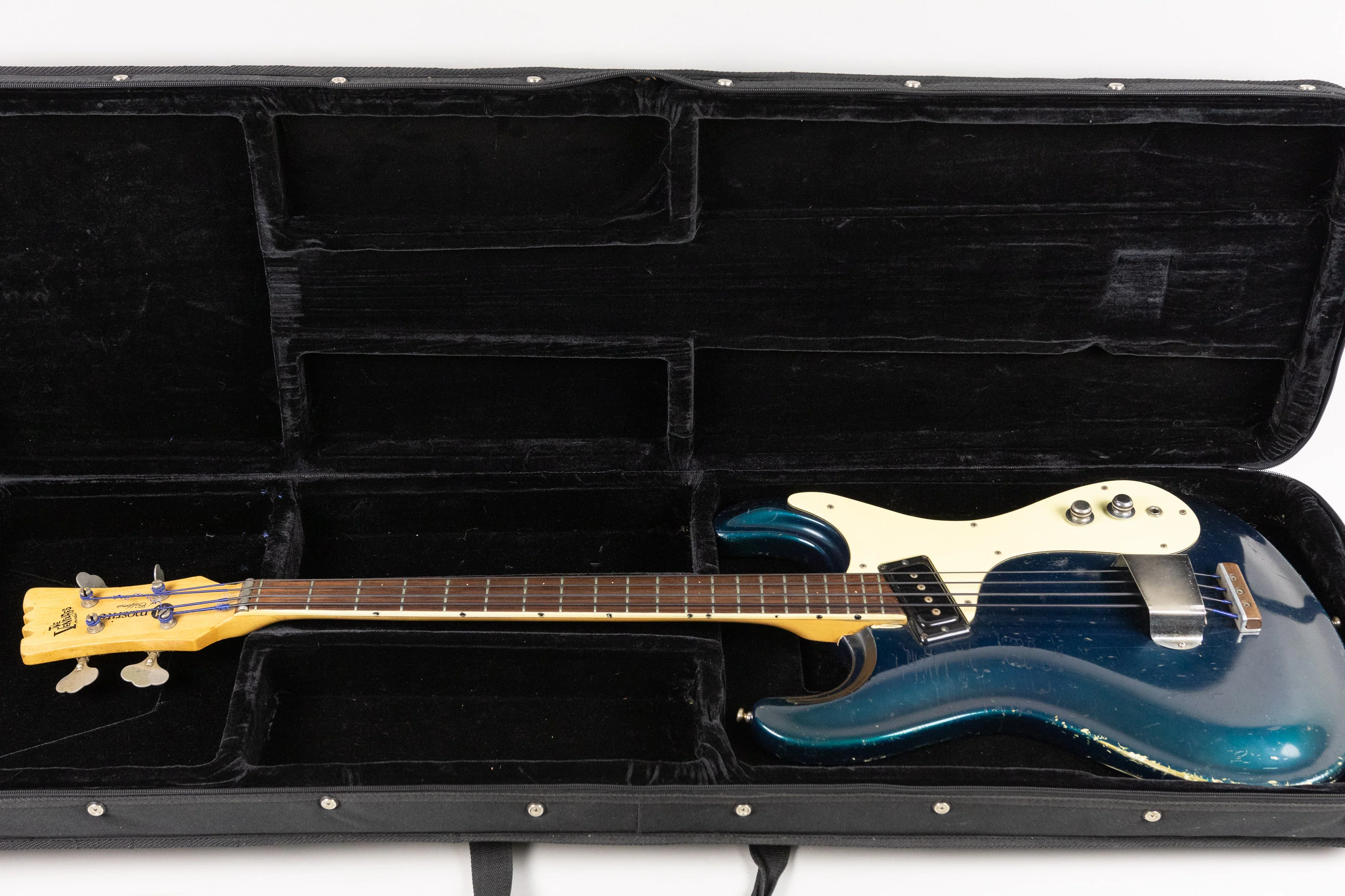 1965/66 Mosrite Ventures Bass, Ink Blue - Image 3