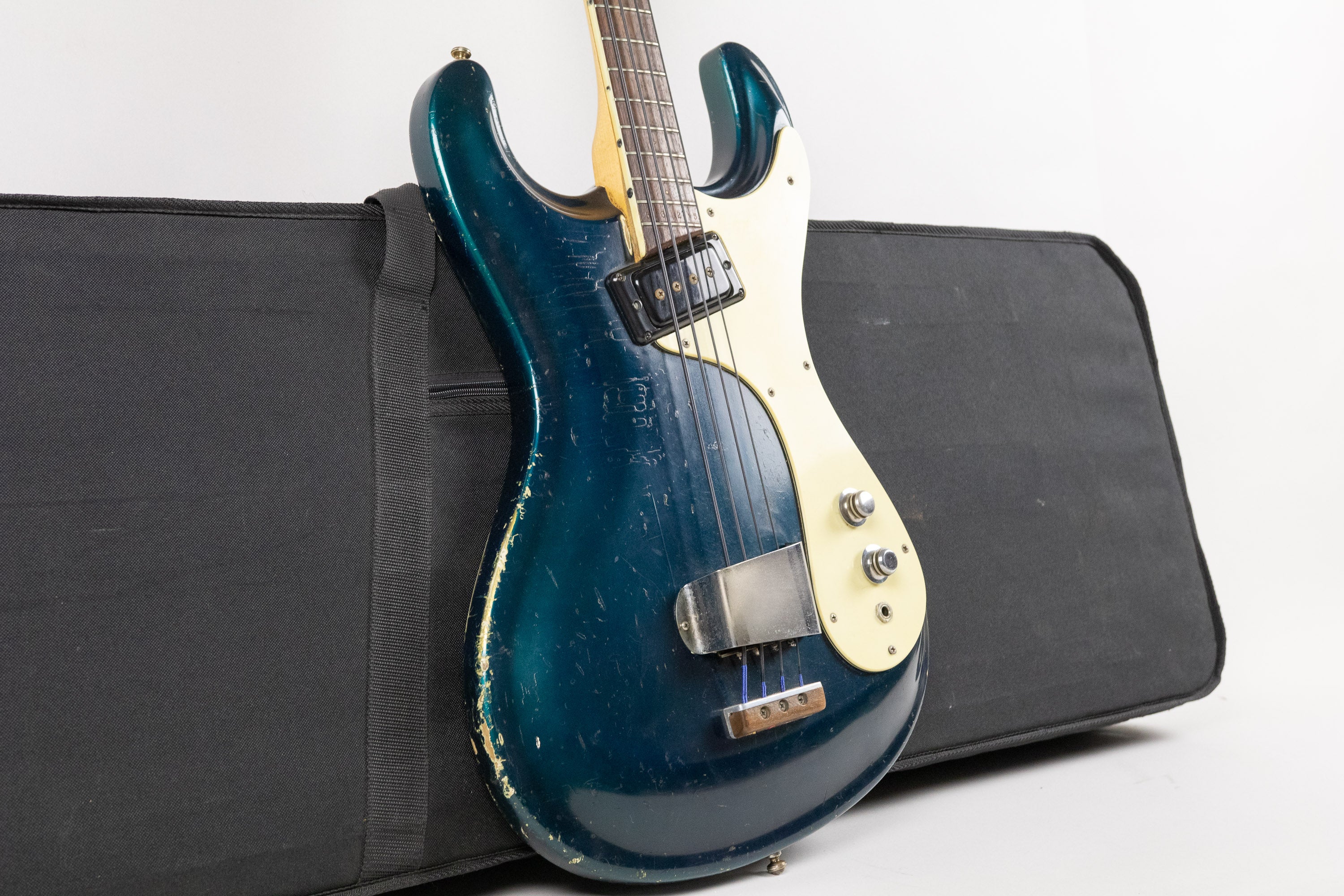 1965/66 Mosrite Ventures Bass, Ink Blue - Image 6