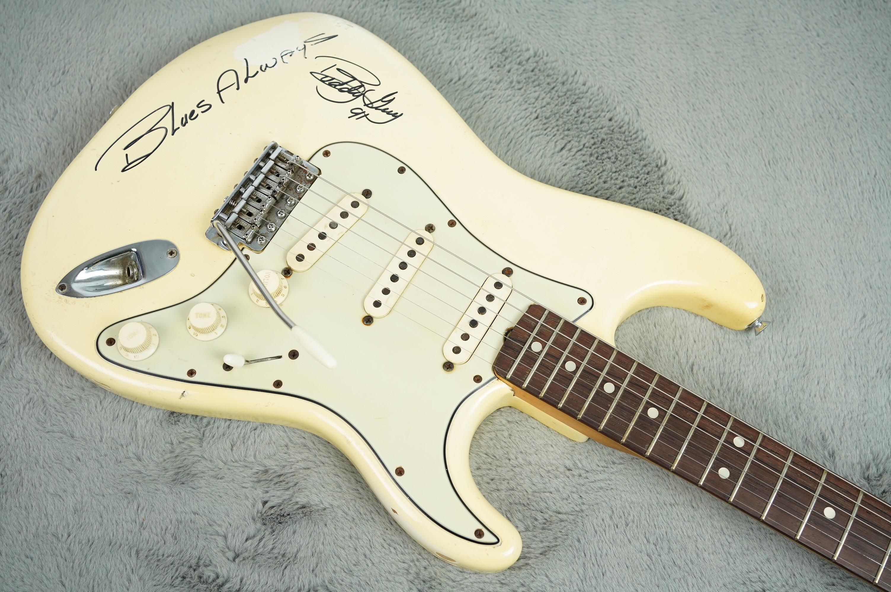 1965 Fender Stratocaster Olympic White ex Buddy Guy + OHSC - Image 9