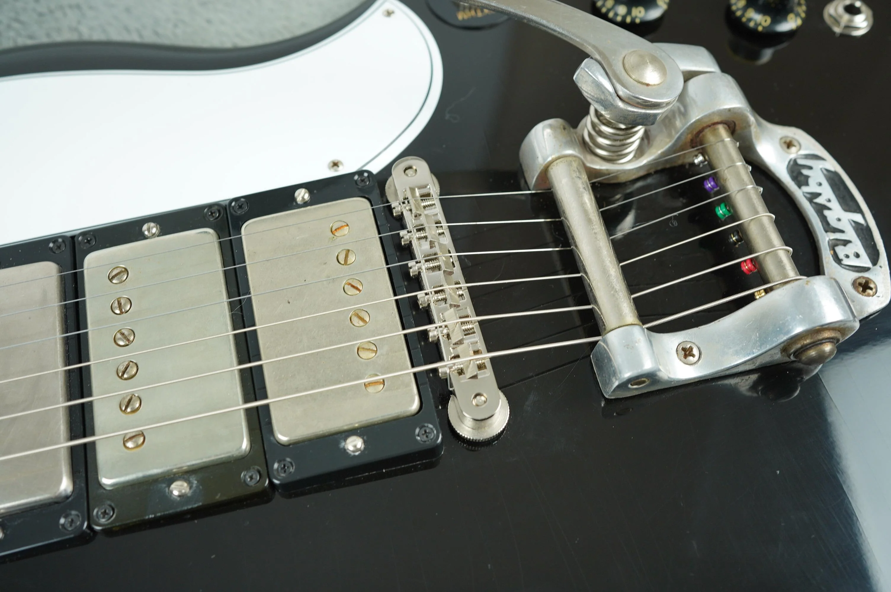 1965 Gibson SG Custom, Refin Black + HSC - Image 10