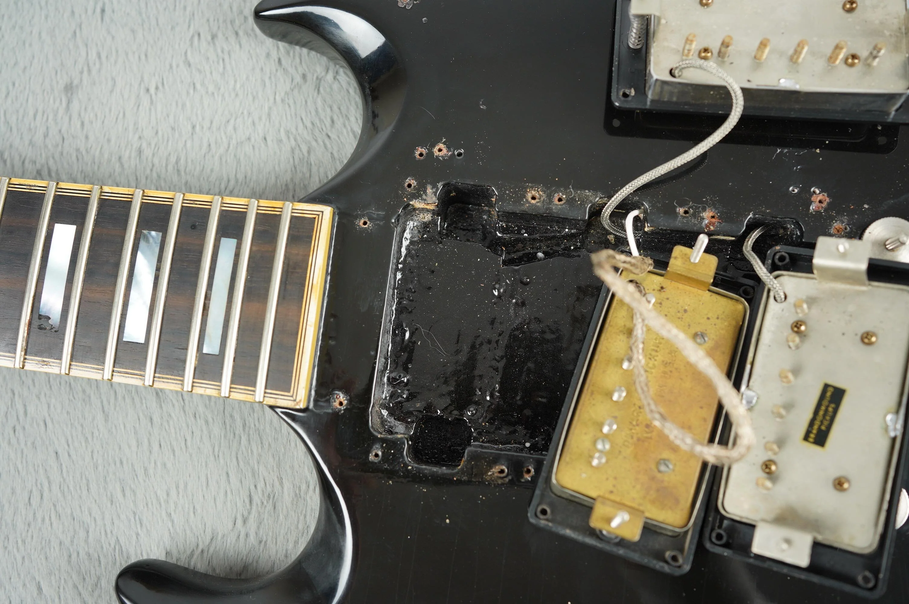 1965 Gibson SG Custom, Refin Black + HSC - Image 36