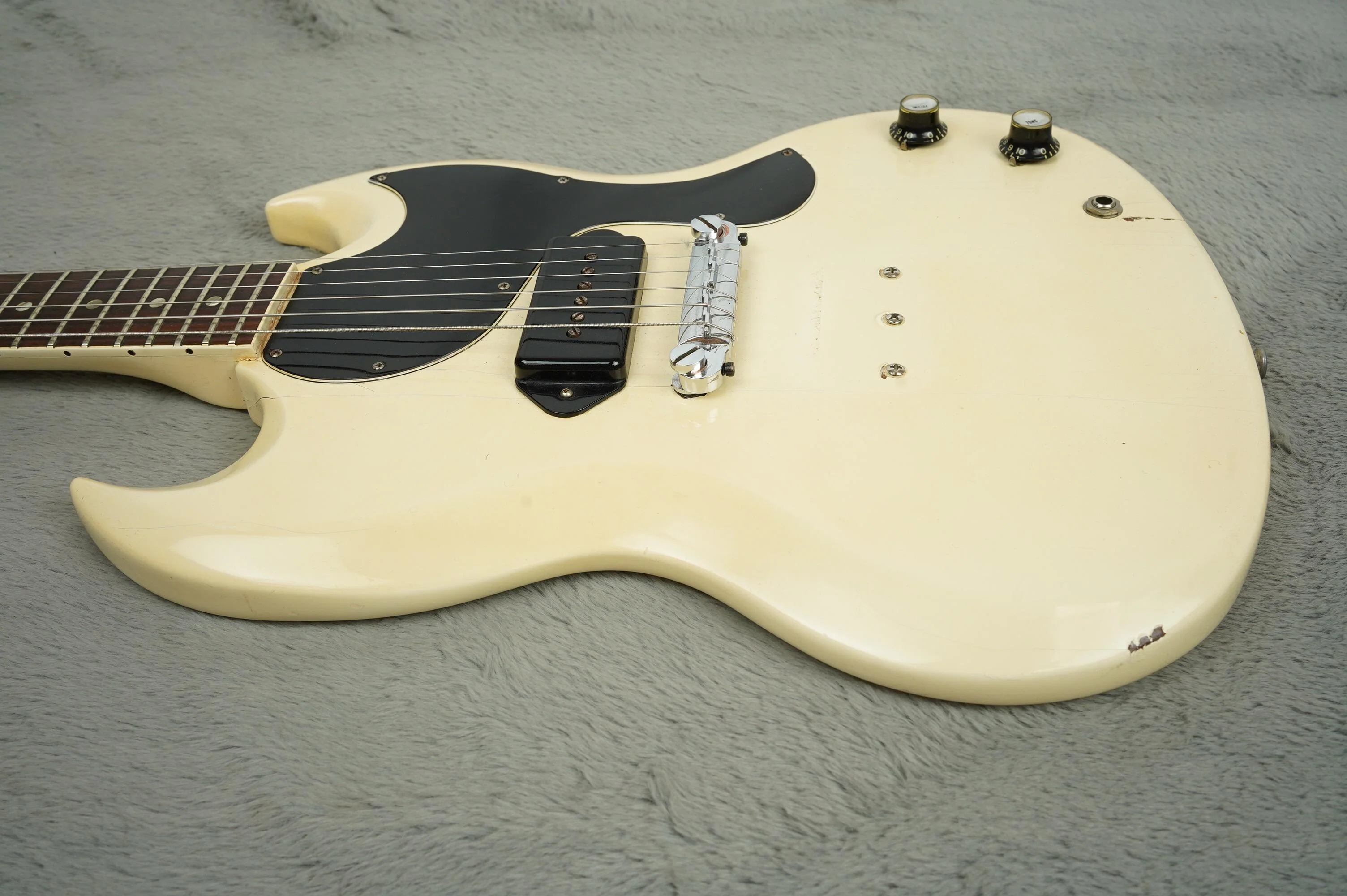 1965 Gibson SG Junior, Polaris White - Image 12
