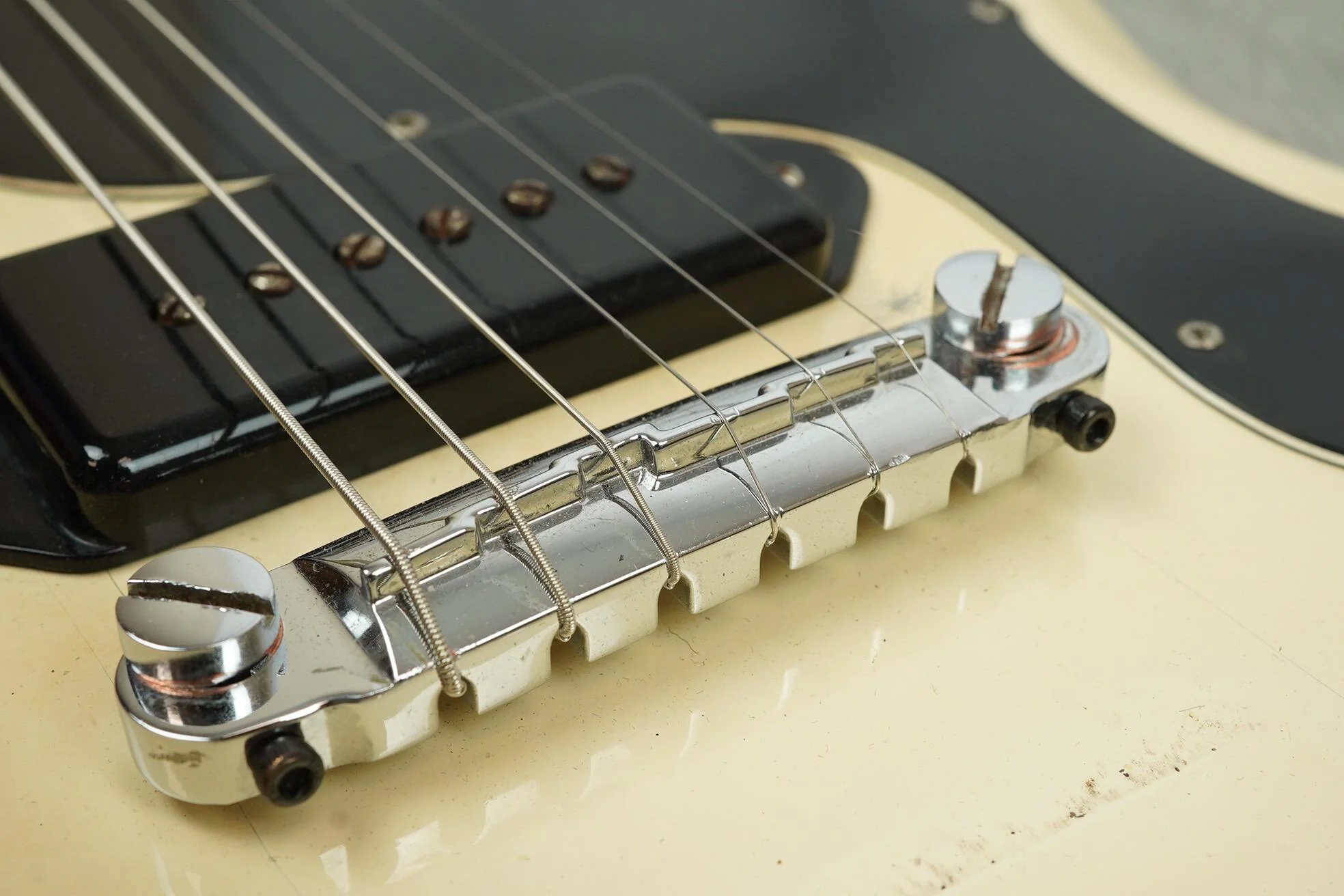 1965 Gibson SG Junior, Polaris White - Image 29