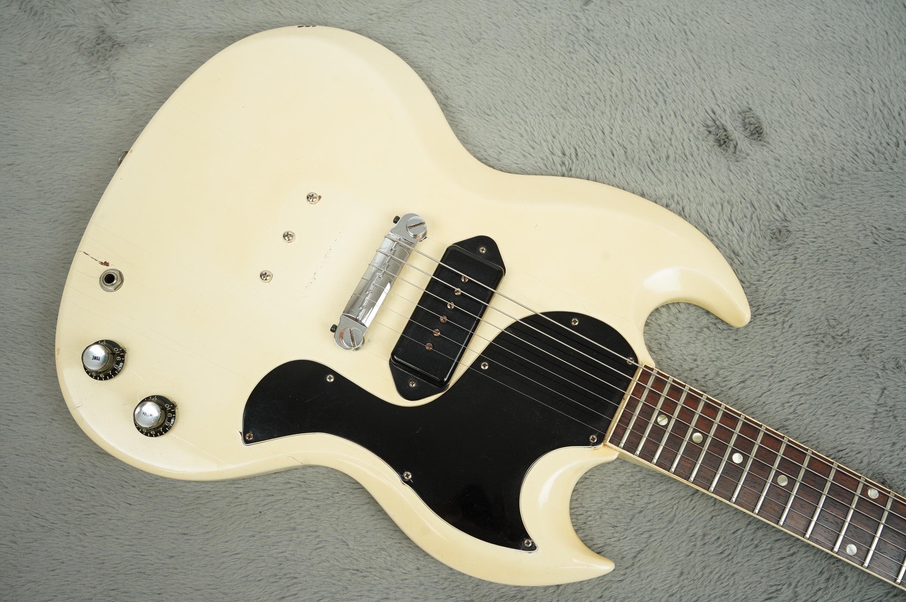 1965 Gibson SG Junior, Polaris White - Image 6