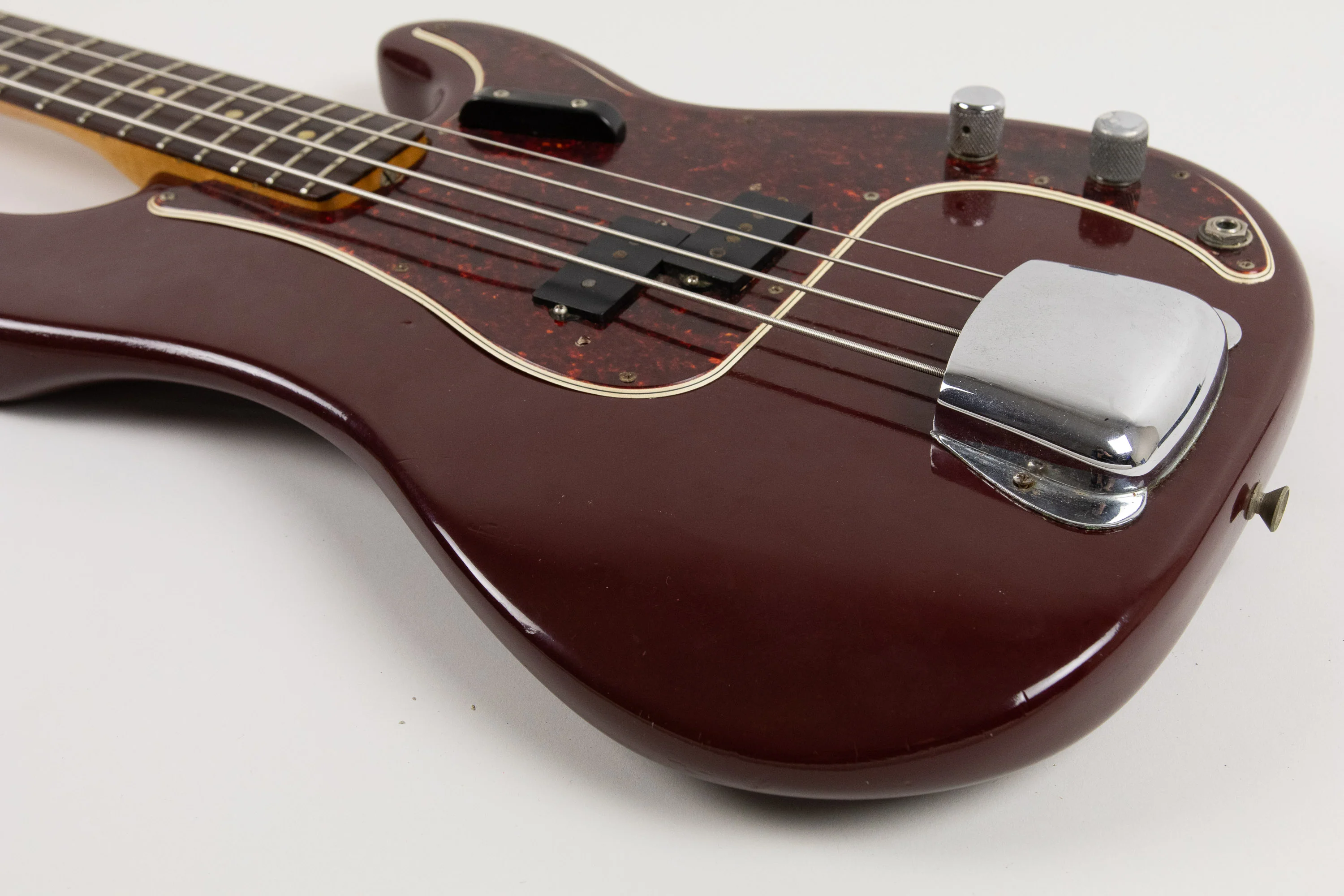 1966 Fender Precision Bass, Burgundy refin - Image 21