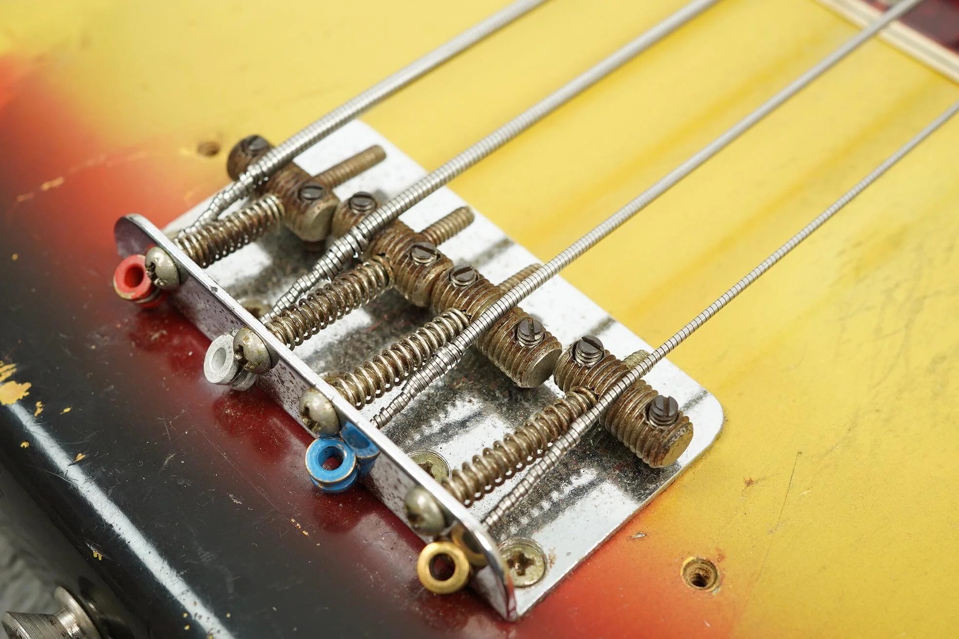 1966 Fender Precision Bass, Sunburst - Image 15