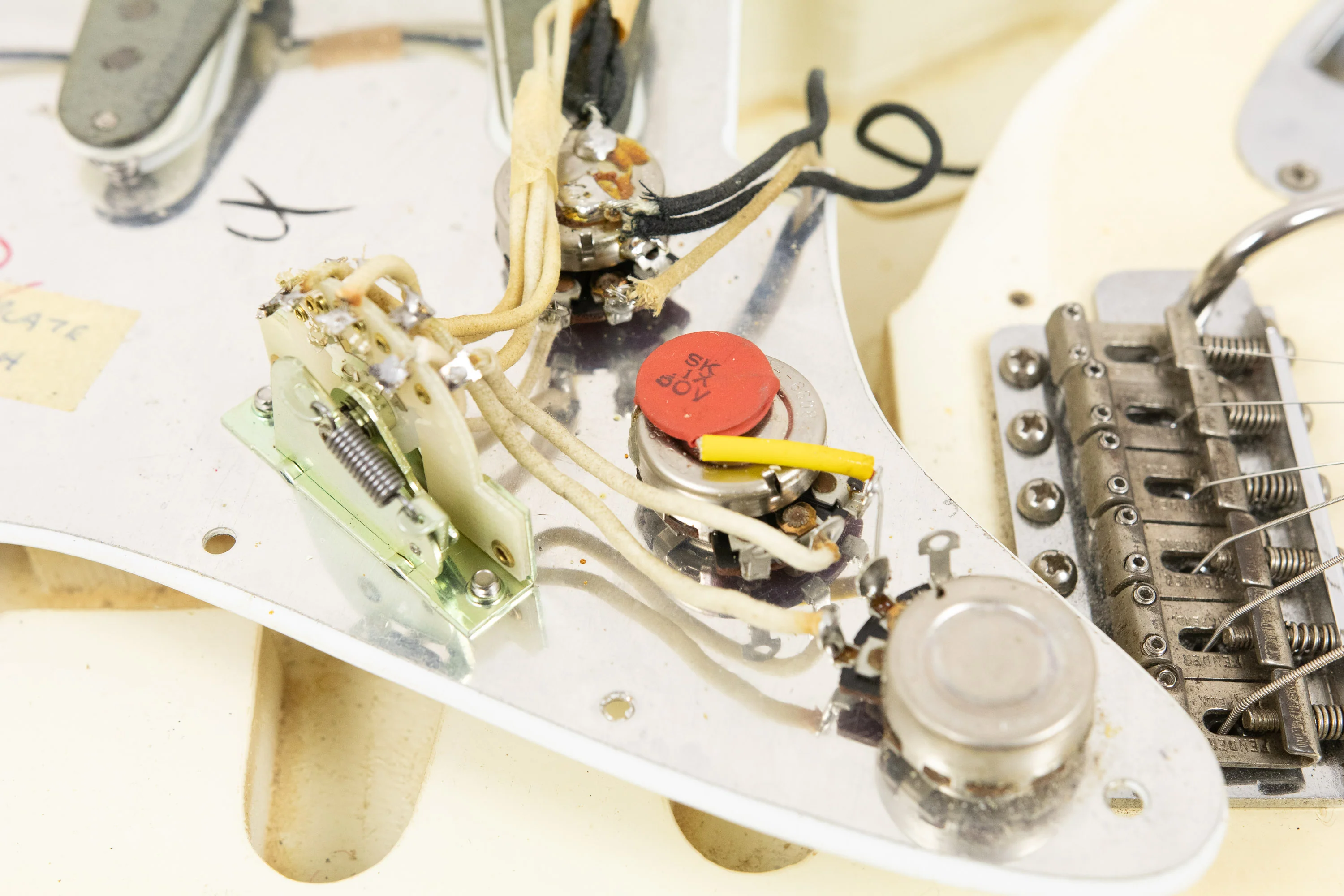 1966 Fender Stratocaster, Olympic White Refin - Image 25