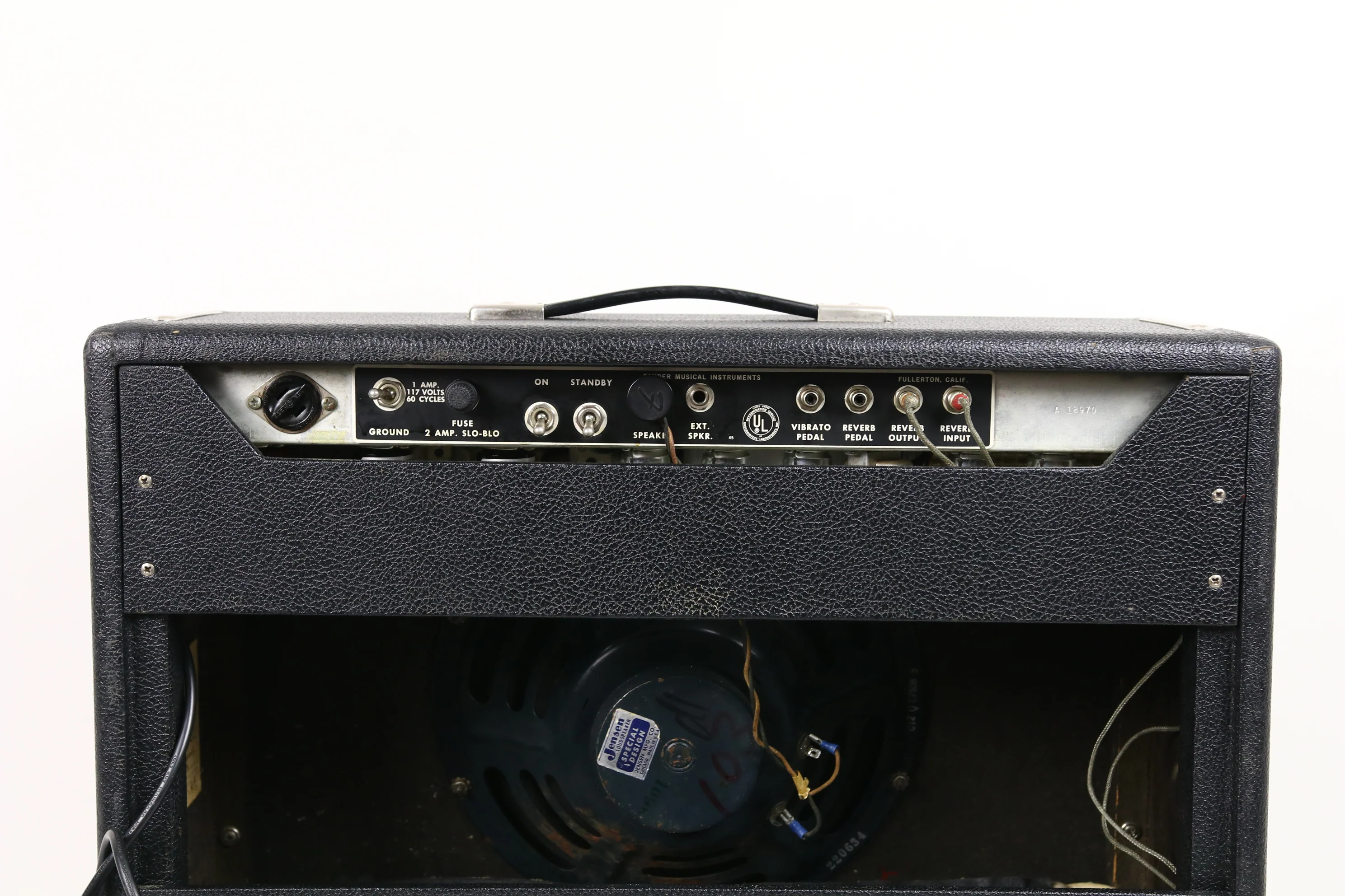 1967 Fender Deluxe Reverb, Black Panel - Image 16