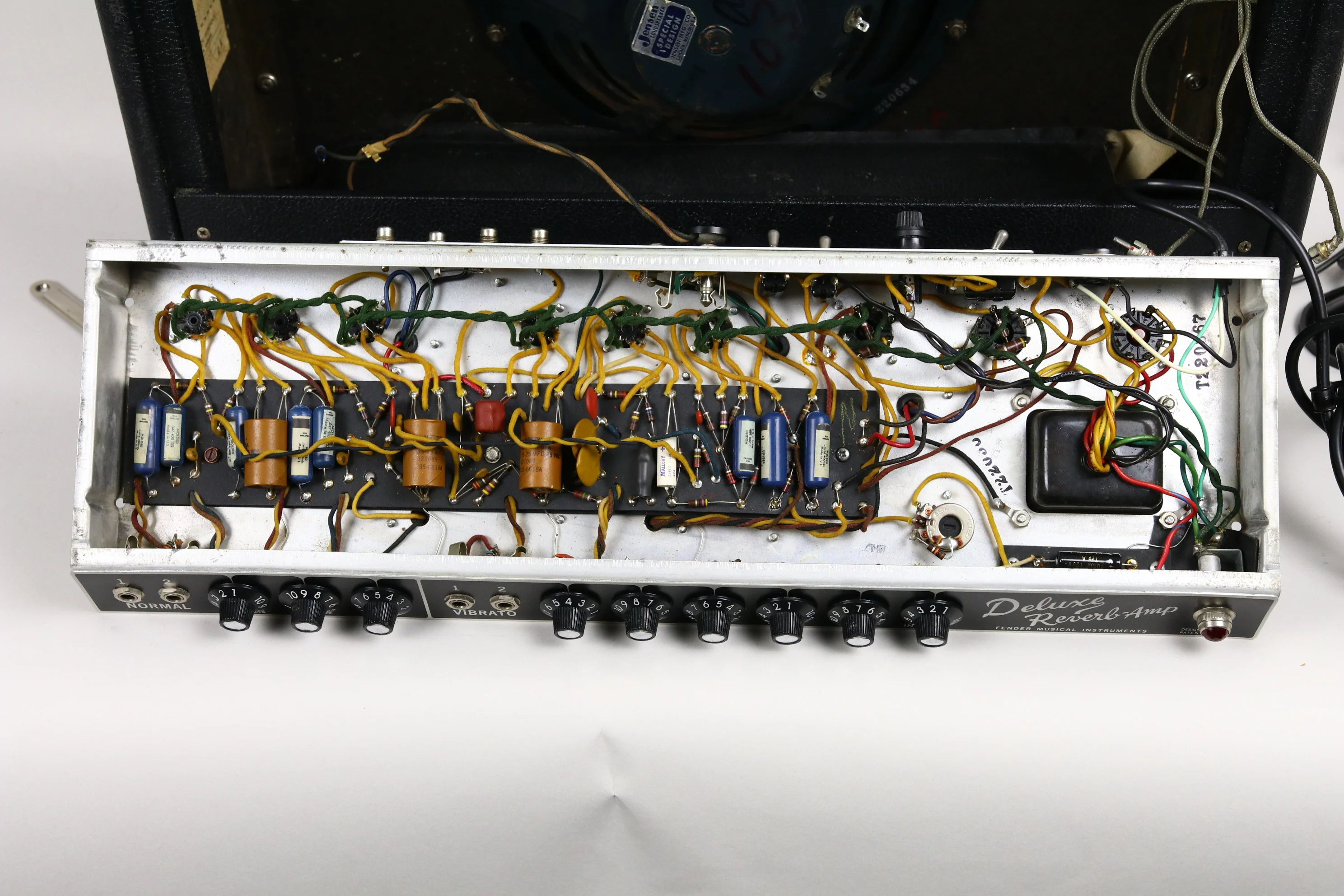 1967 Fender Deluxe Reverb, Black Panel - Image 23