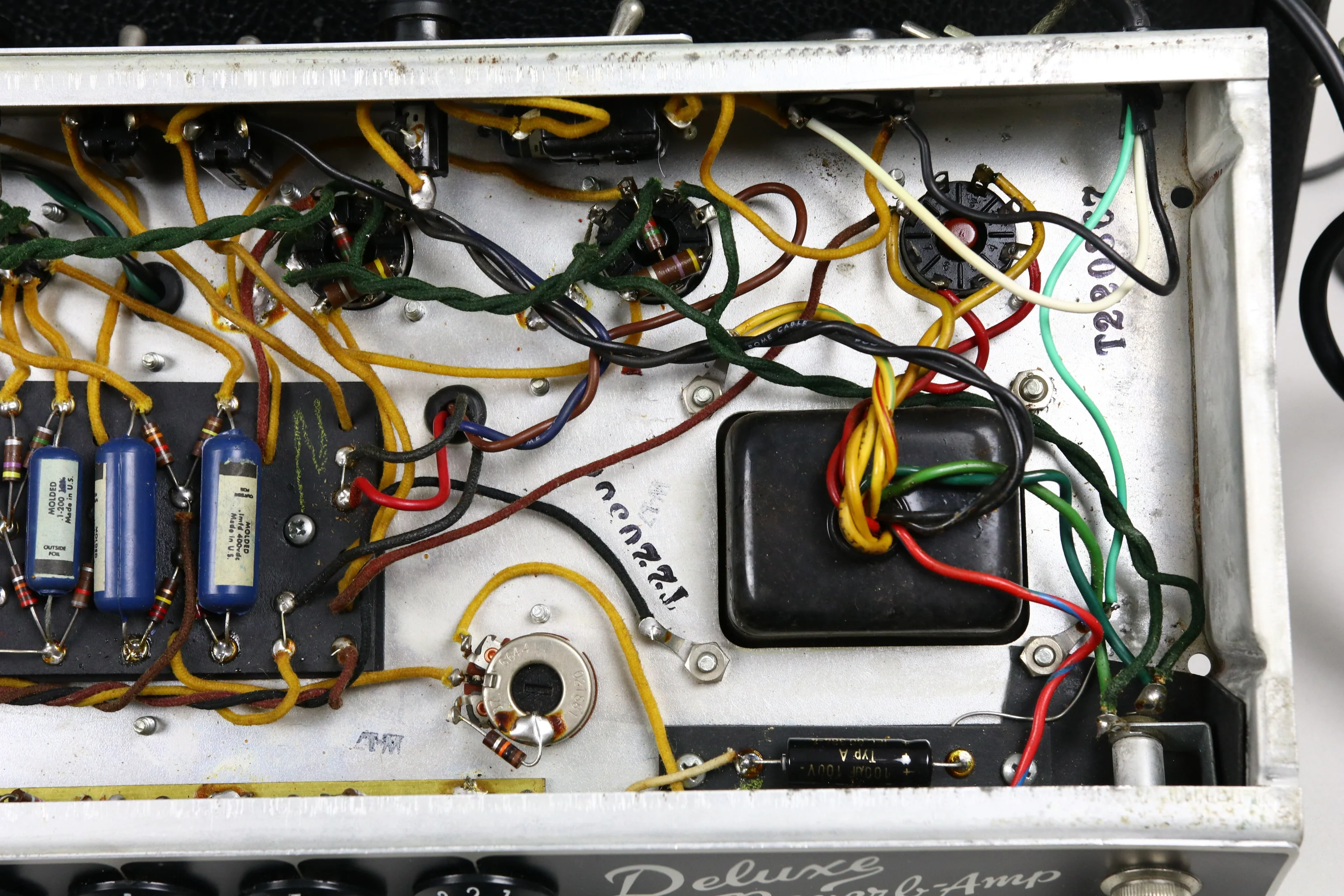 1967 Fender Deluxe Reverb, Black Panel - Image 25