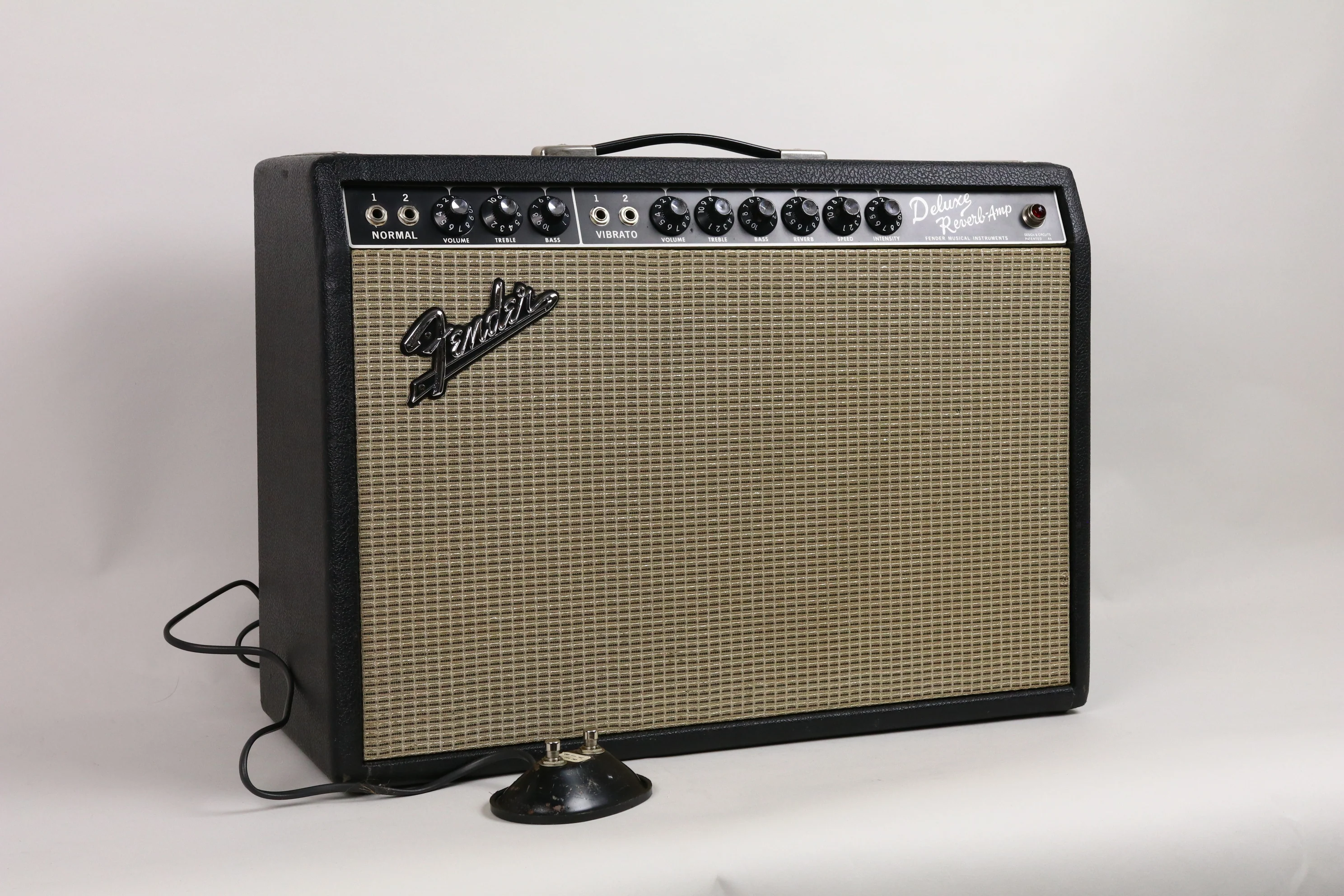 1967 Fender Deluxe Reverb, Black Panel - Image 3