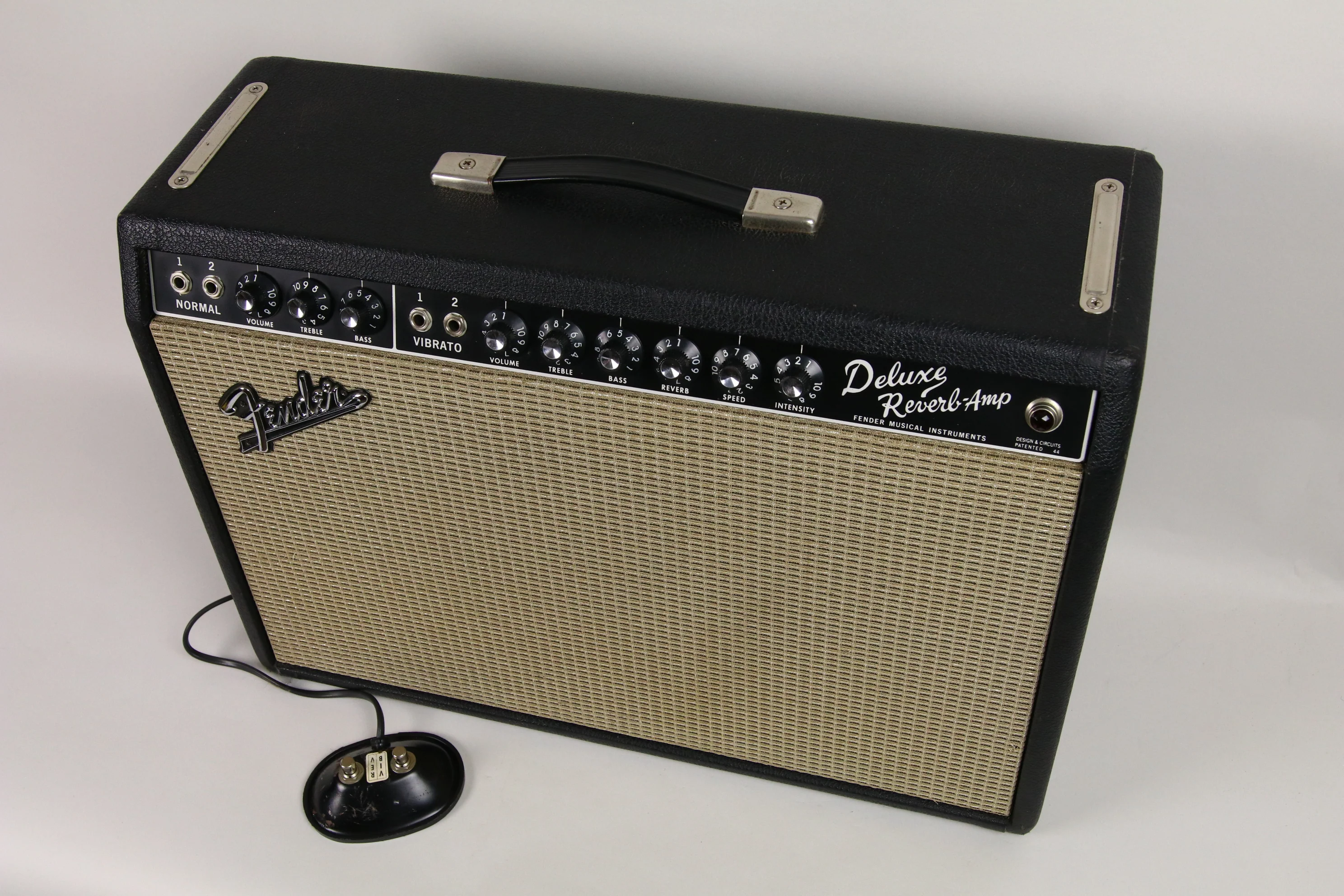 1967 Fender Deluxe Reverb, Black Panel - Image 6