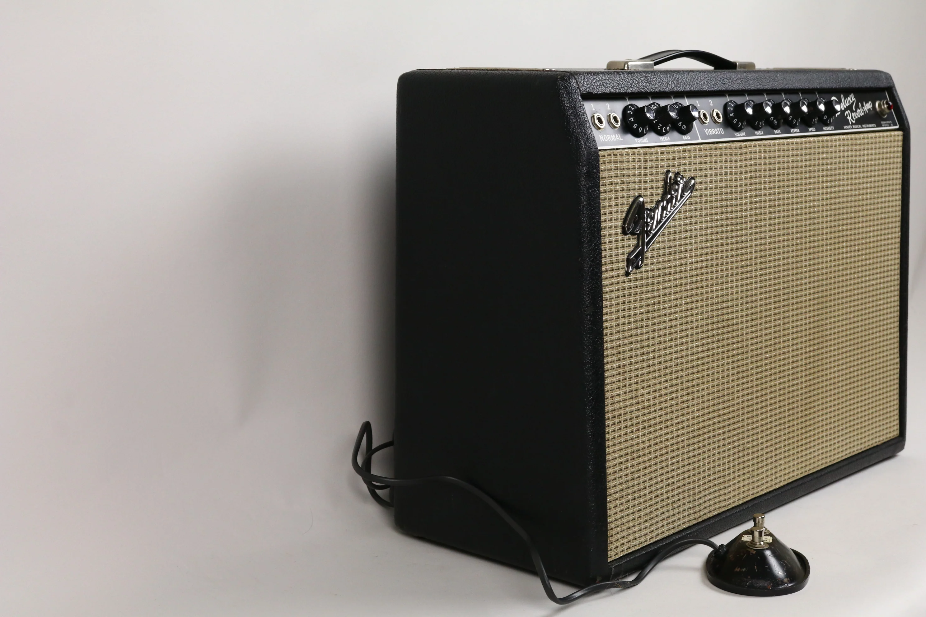 1967 Fender Deluxe Reverb, Black Panel - Image 8