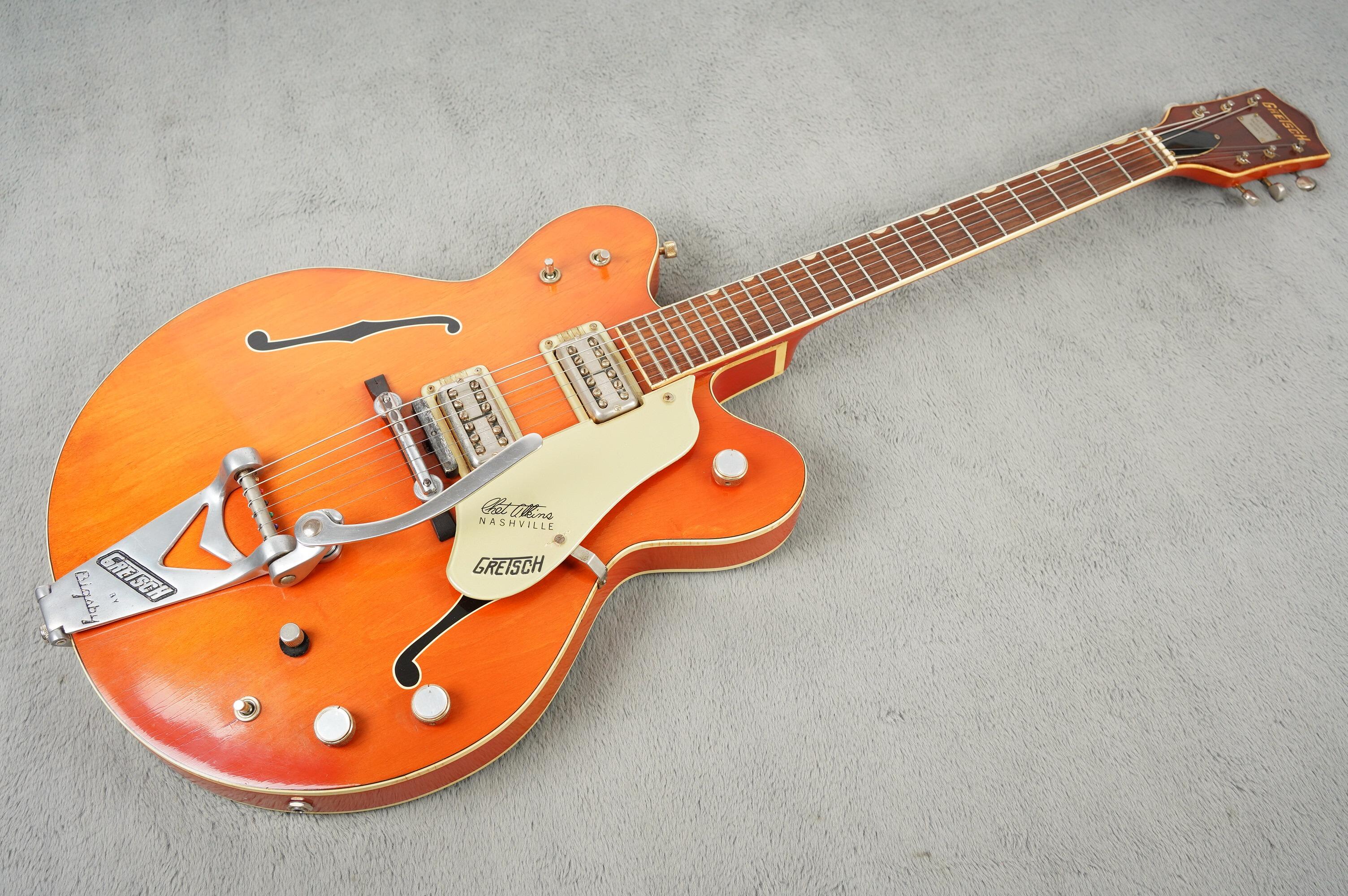 1967 Gretsch 6120 Nashville, Western Orange + OHSC - Image 4