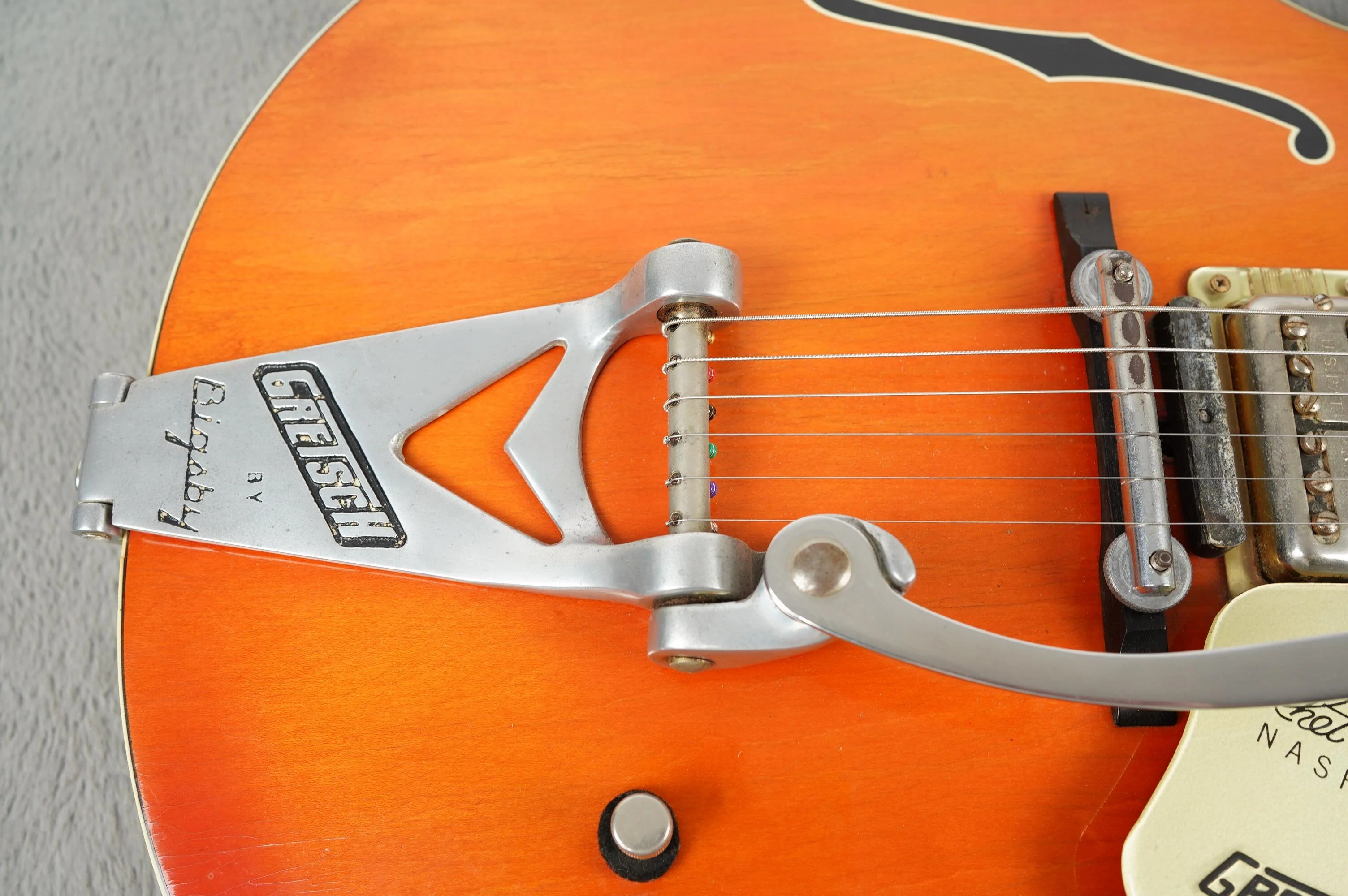 1967 Gretsch 6120 Nashville, Western Orange + OHSC - Image 9