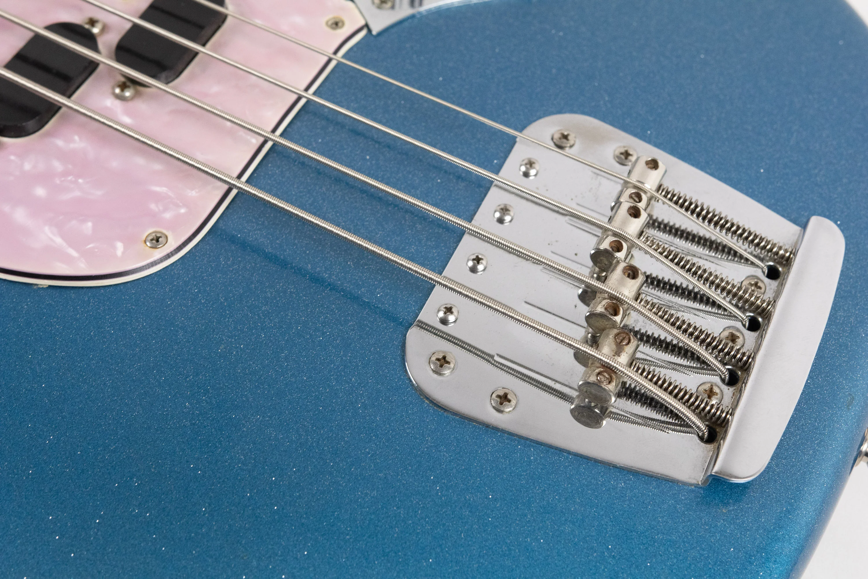 1971 Fender Mustang Bass, Blue Sparkle - Image 12
