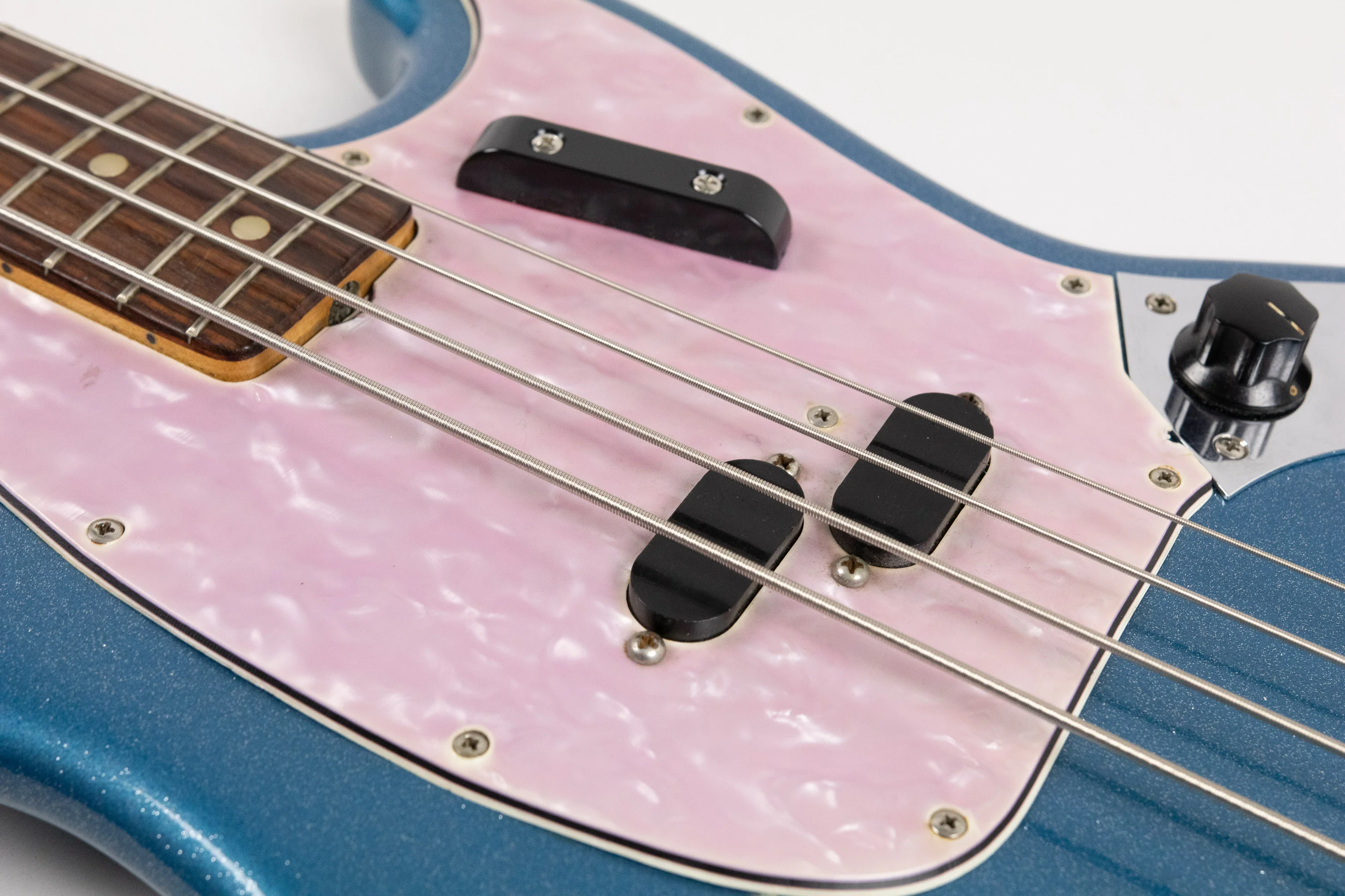 1971 Fender Mustang Bass, Blue Sparkle - Image 13