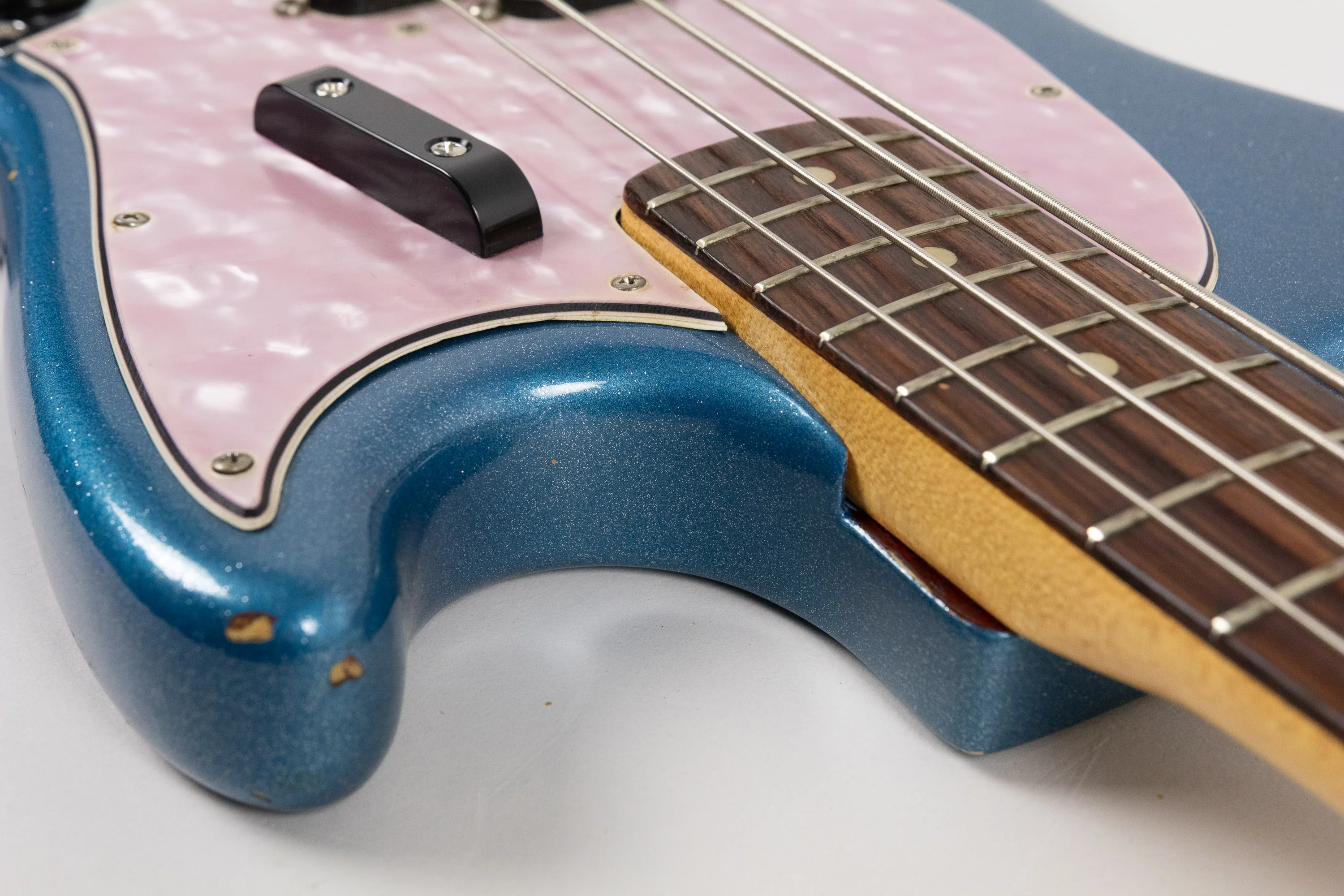 1971 Fender Mustang Bass, Blue Sparkle - Image 14
