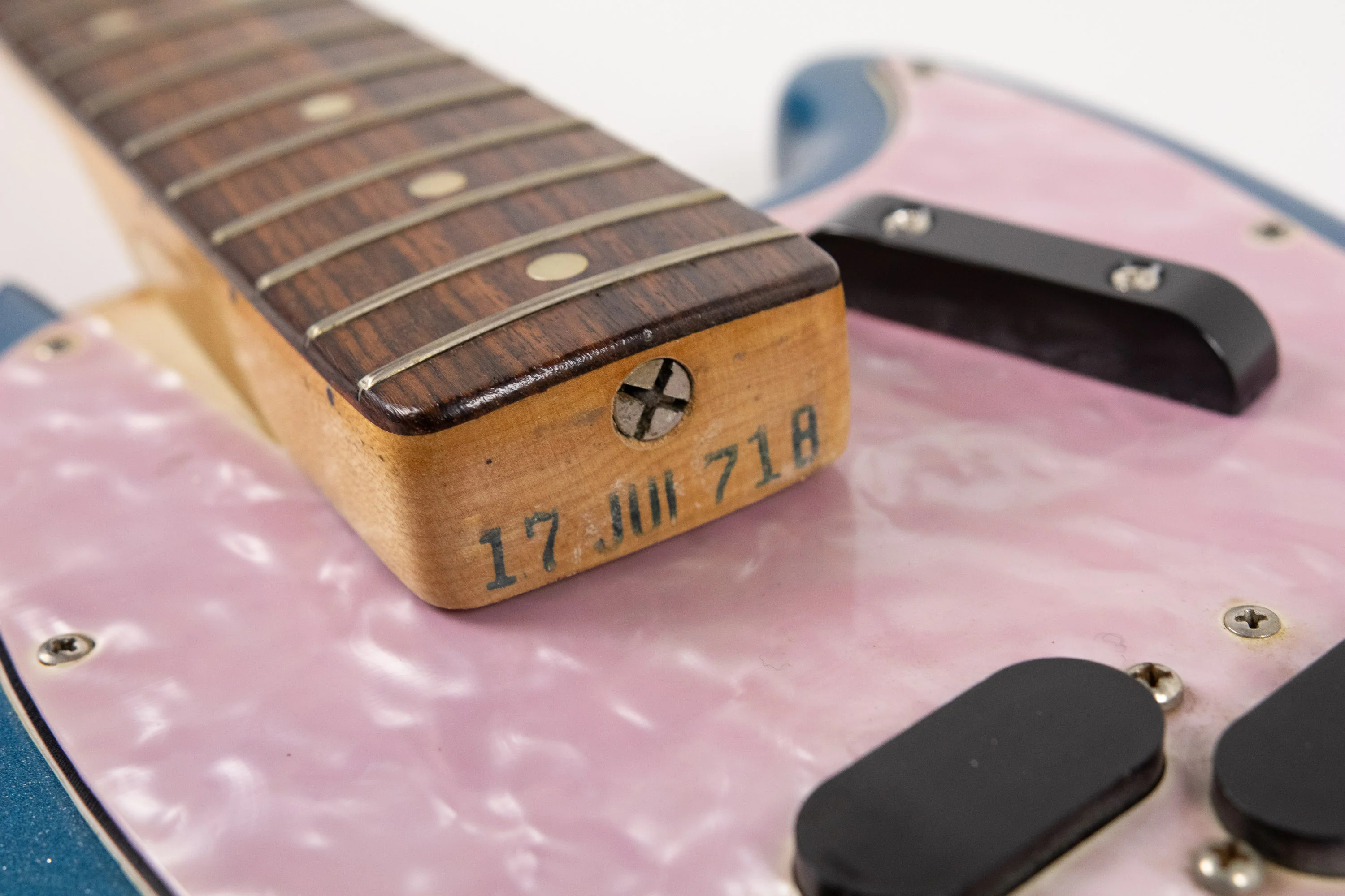 1971 Fender Mustang Bass, Blue Sparkle - Image 21