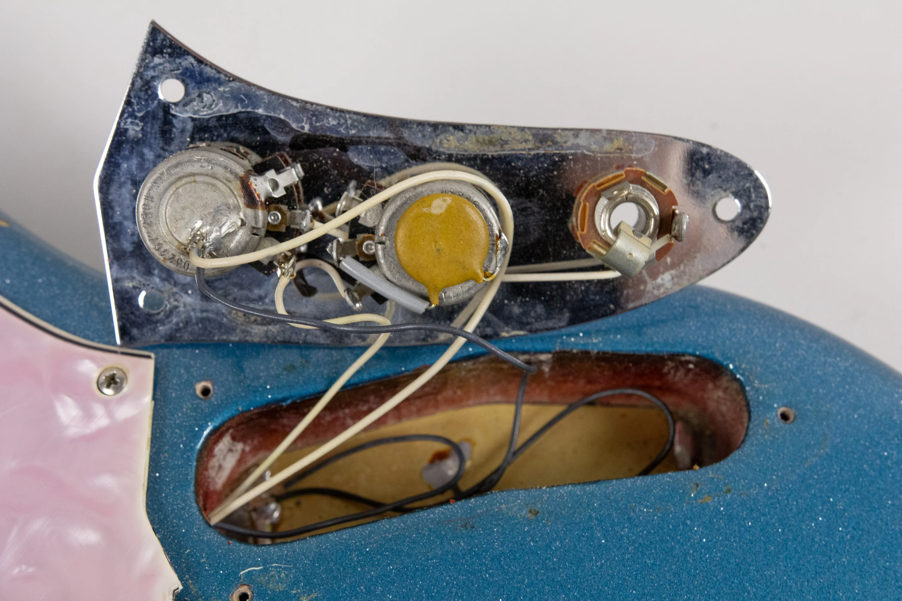 1971 Fender Mustang Bass, Blue Sparkle - Image 26