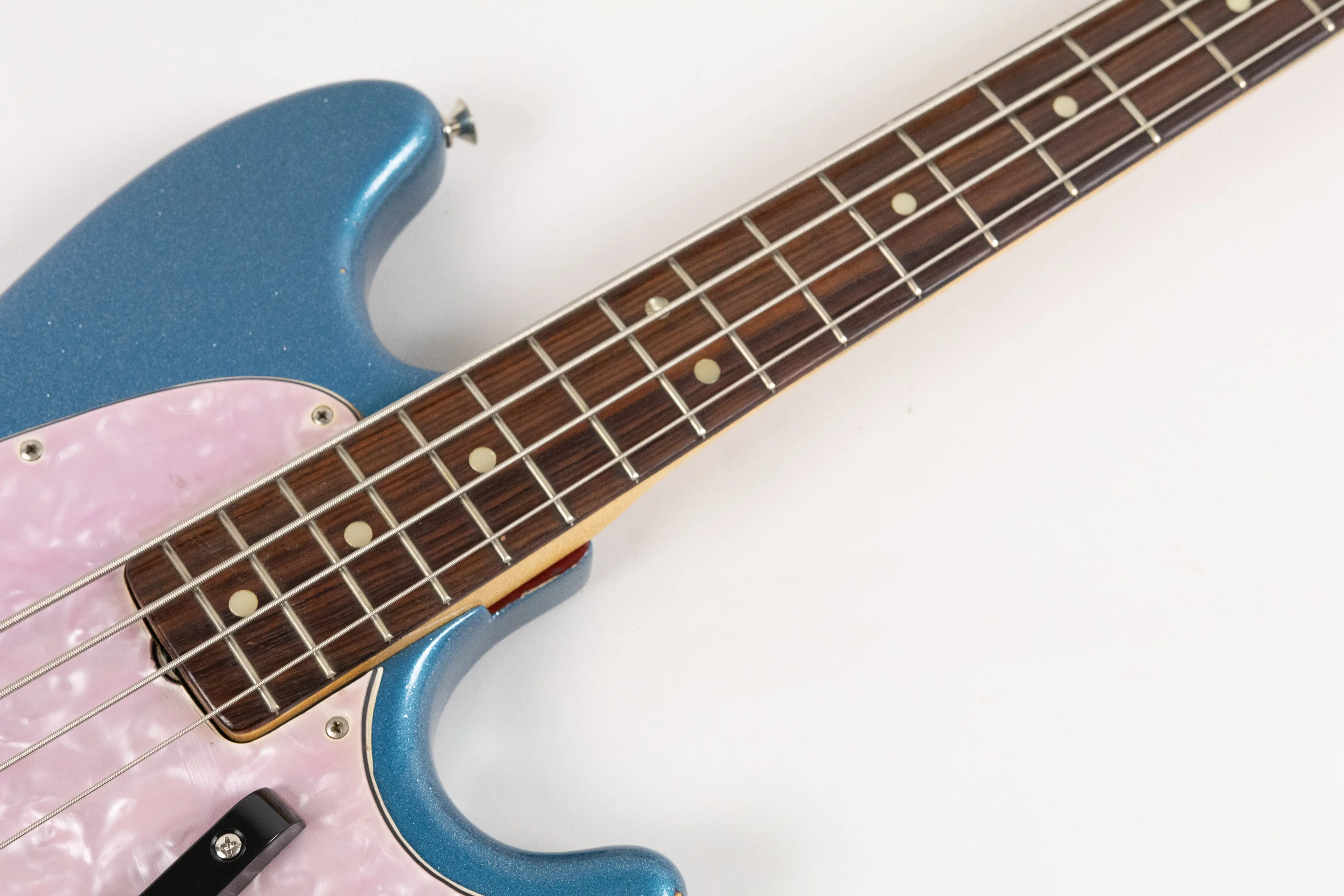 1971 Fender Mustang Bass, Blue Sparkle - Image 4