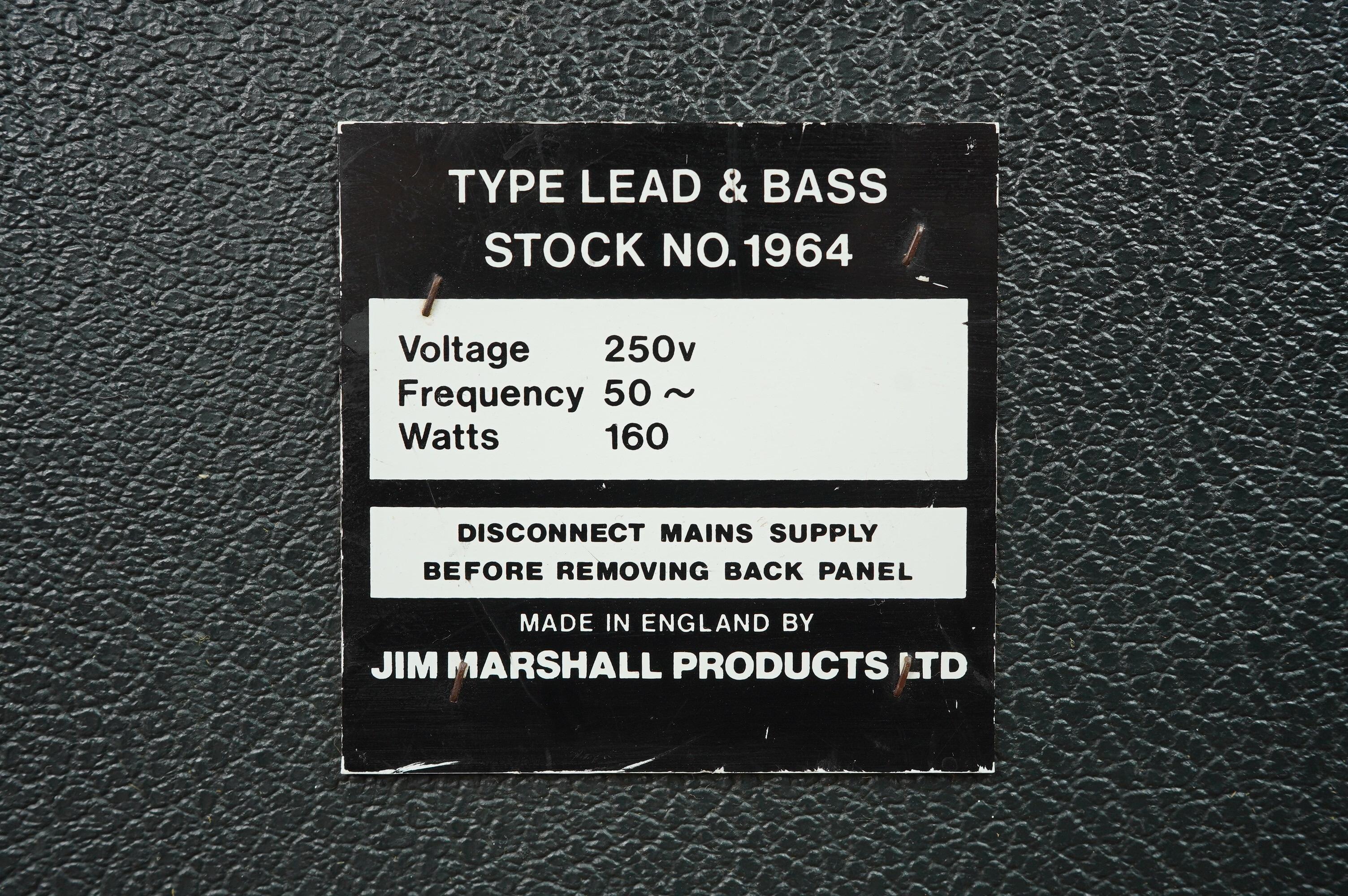 1974 Marshall Lead and Bass 50 Model 1964 - Image 15