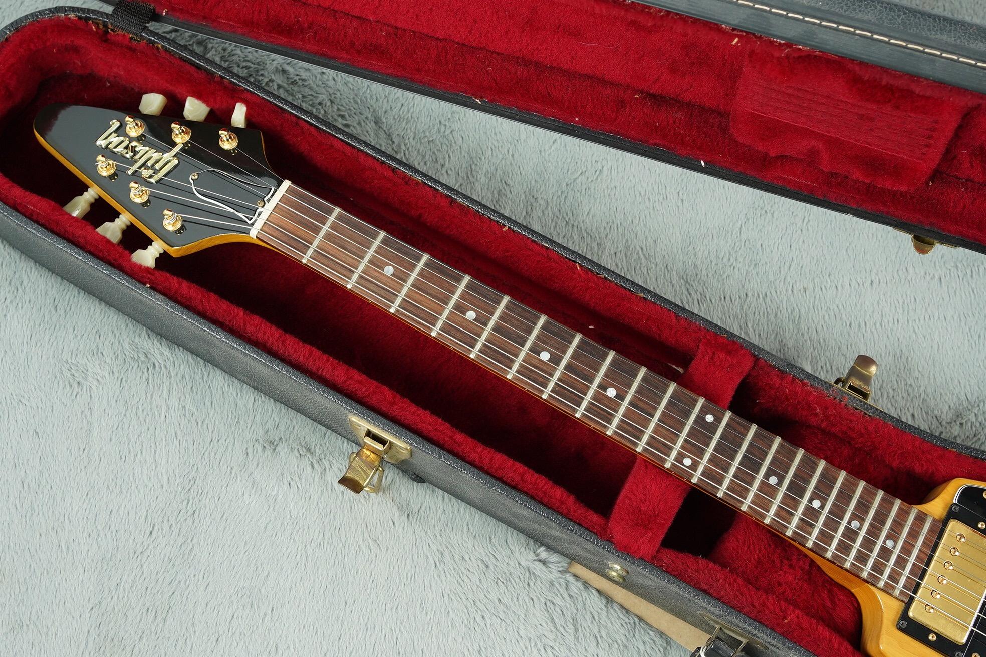 1983 Gibson Flying V Heritage Reissue, Korina + OHSC - Image 4