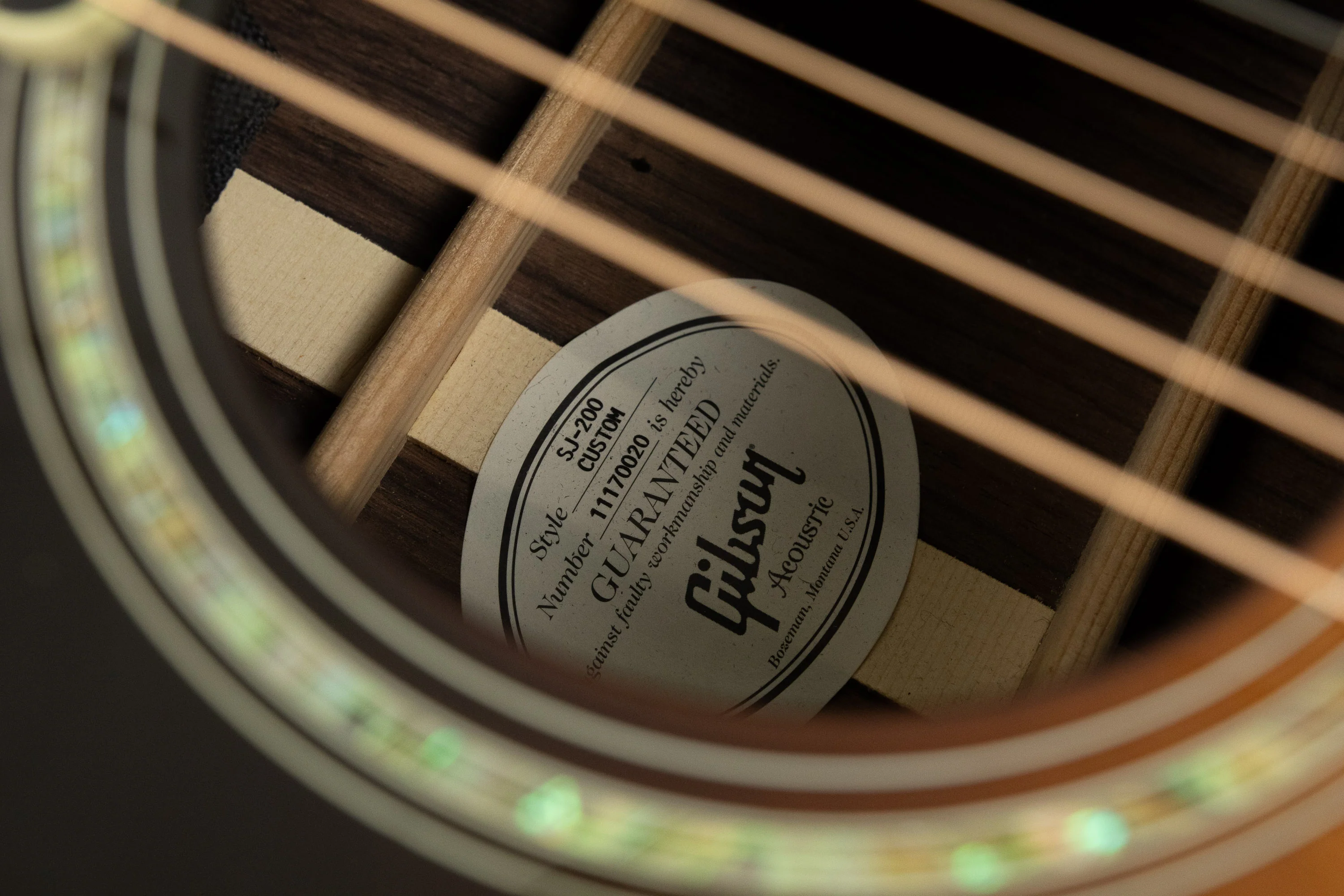 2010 Gibson Custom SJ-200 Custom, Rosewood, Sunburst - Image 18