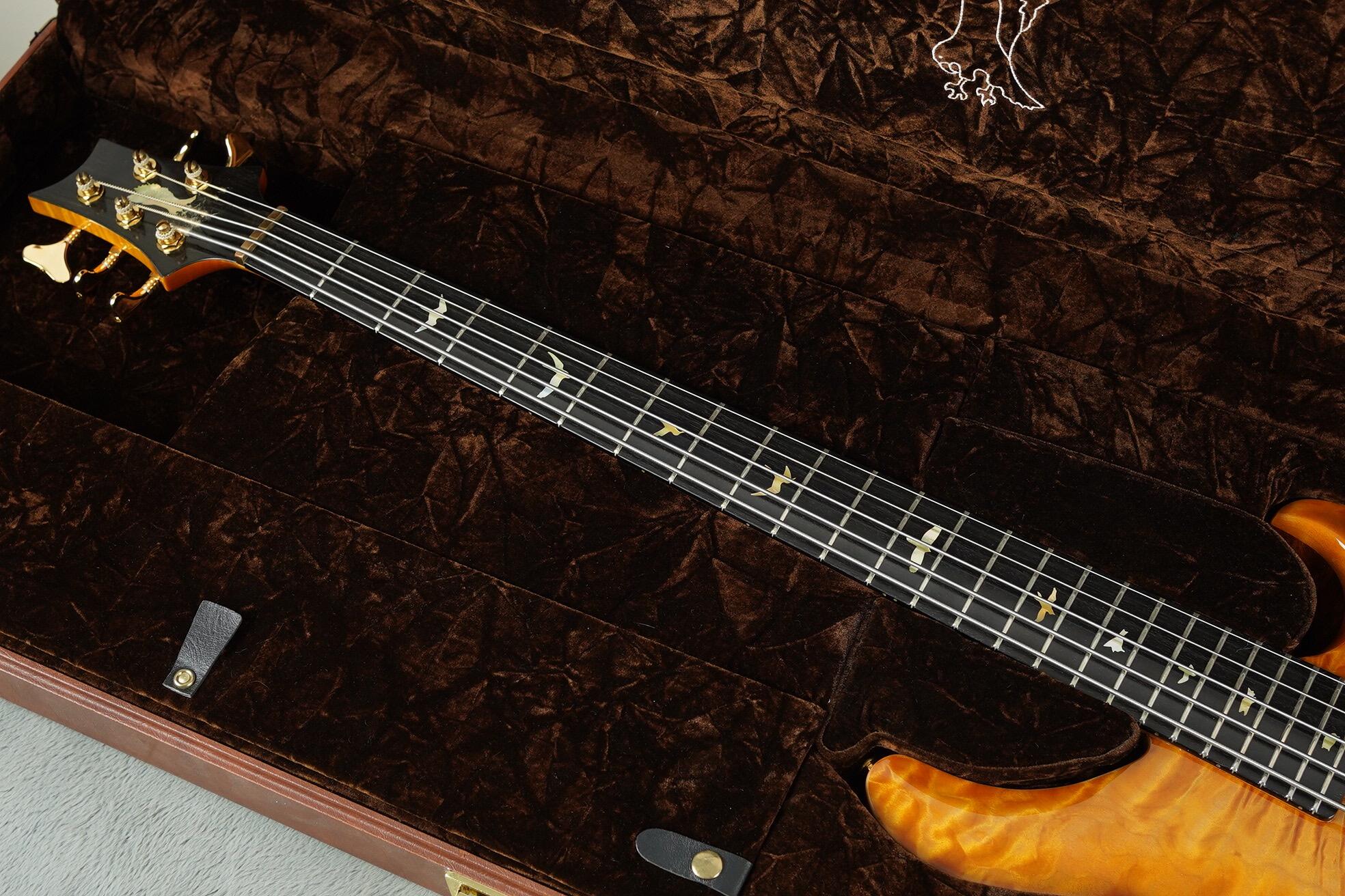 2010 PRS GG-5 String Bass, Honey Gold Burst + OHSC - Image 5